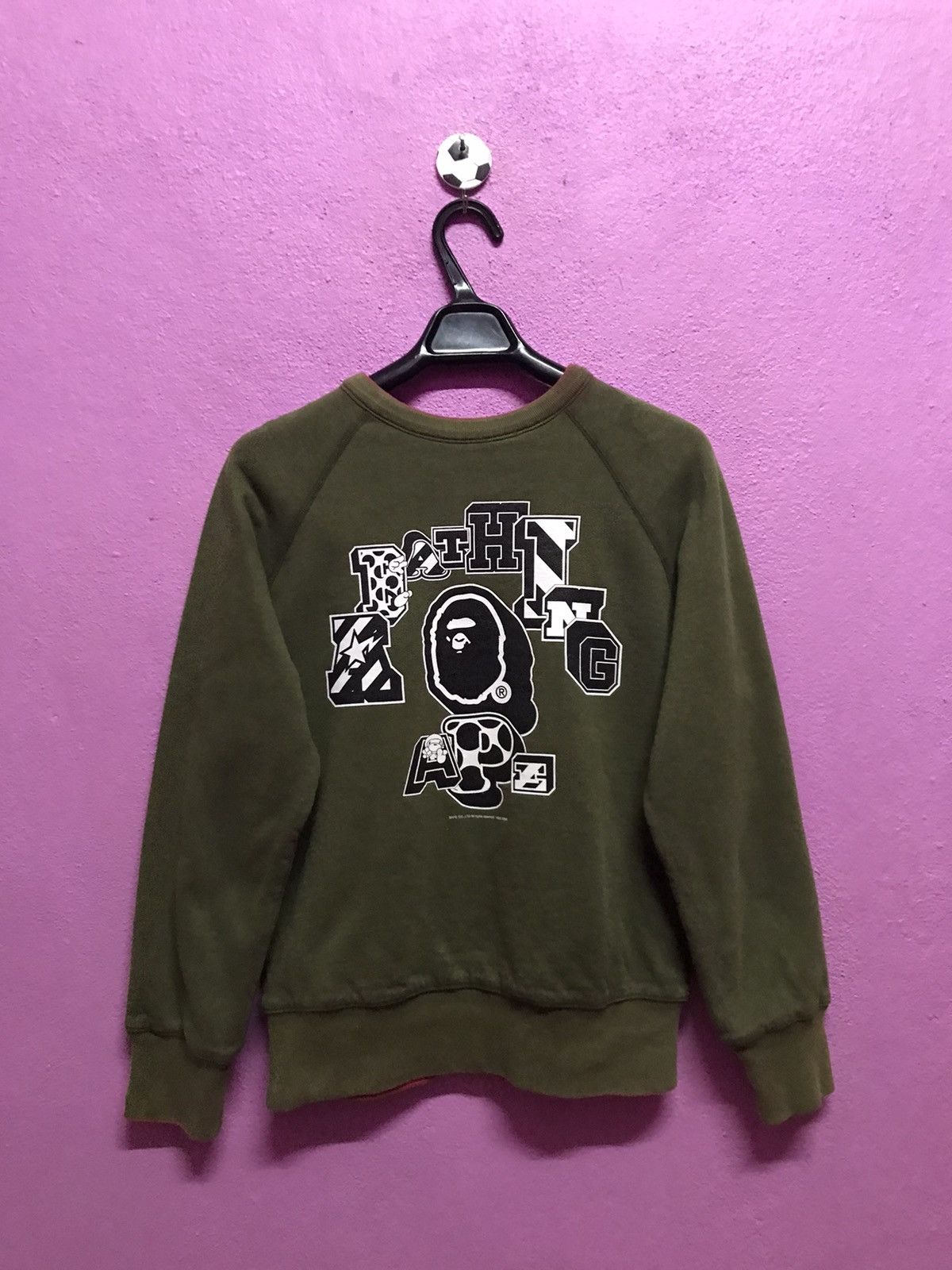 Bape Reversible Crewneck Size S / US 4 / IT 40 - 2 Thumbnail