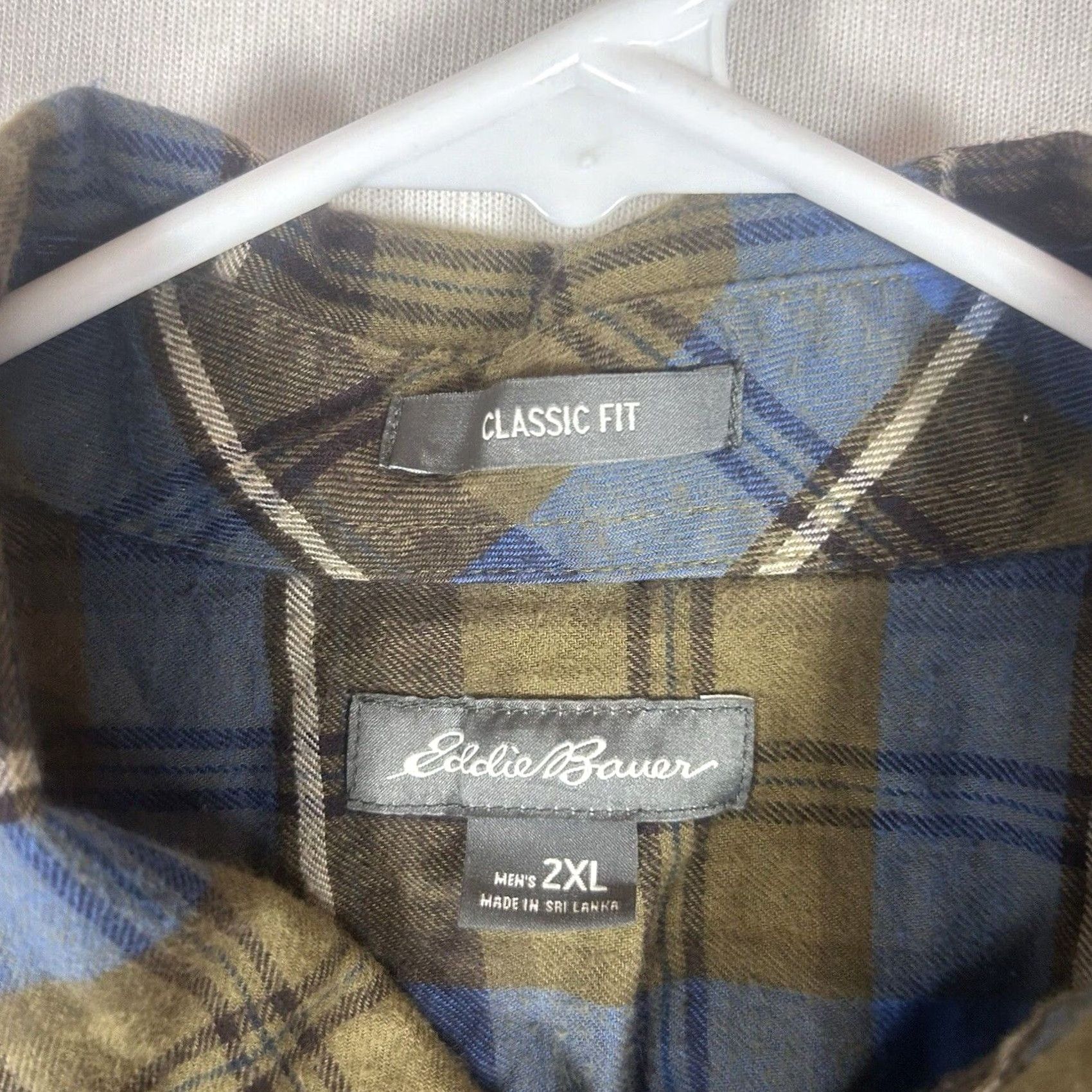 Eddie Bauer Eddie Bauer Mens Button-Up Shirt Plaid Flannel Classic Fit Long Sleeve L/S 2XL Size US XXL / EU 58 / 5 - 3 Thumbnail