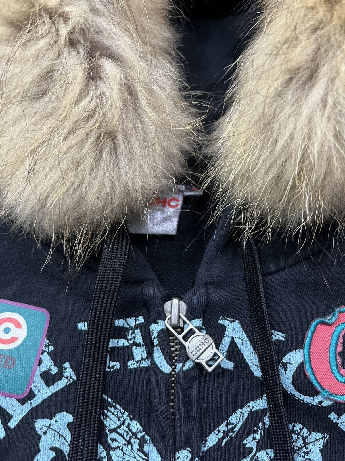Isamu Katayama Backlash Vintage dohc black faux fur hoodie Size US S / EU 44-46 / 1 - 5 Thumbnail