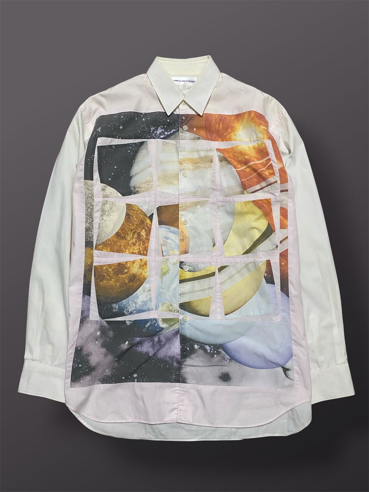 Comme des Garcons CDG - Planet Patches Abstract Button Up Shirt Size US M / EU 48-50 / 2 - 1 Thumbnail