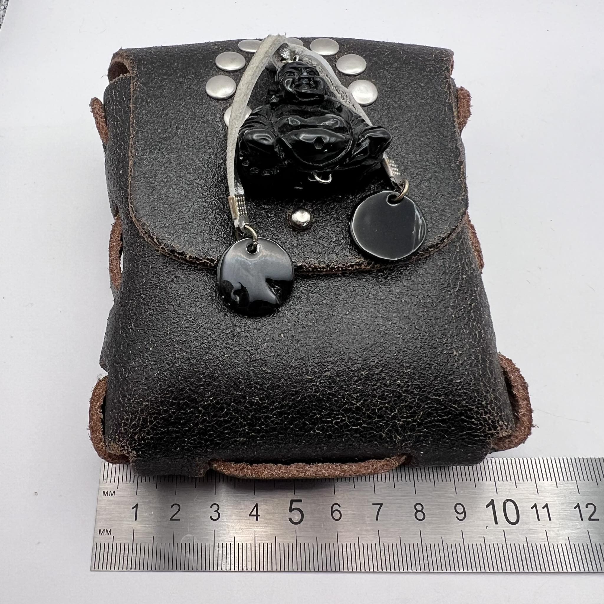 Vintage Vintage Handmade Belt Bag Buddha Hotei God of Happiness Size ONE SIZE - 5 Thumbnail