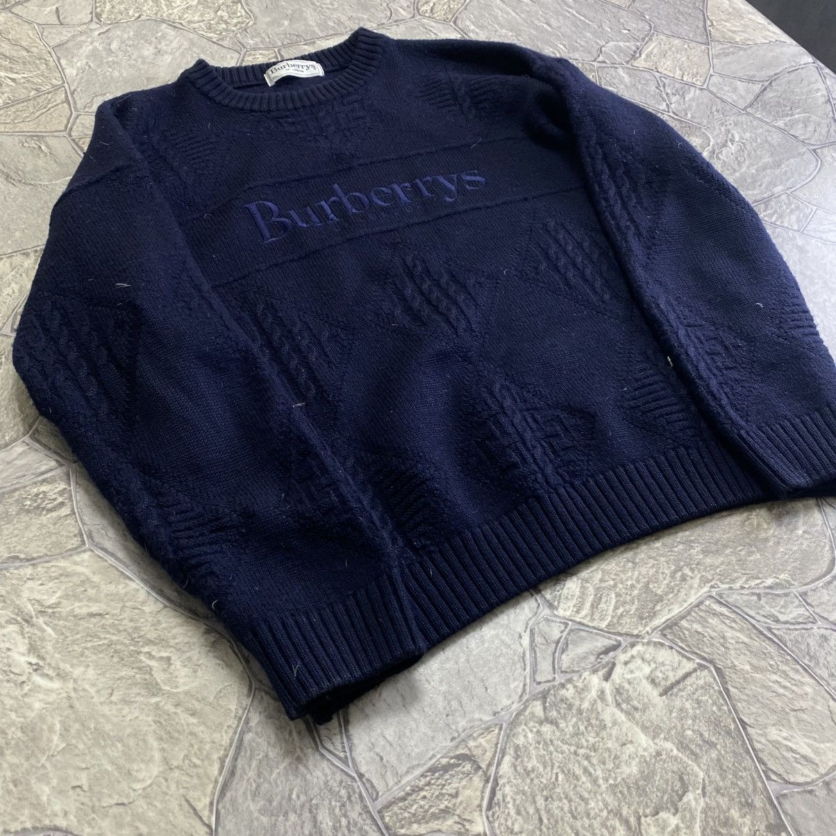 Burberry Burberry sweater big logo Blue Size US XL / EU 56 / 4 - 3 Thumbnail