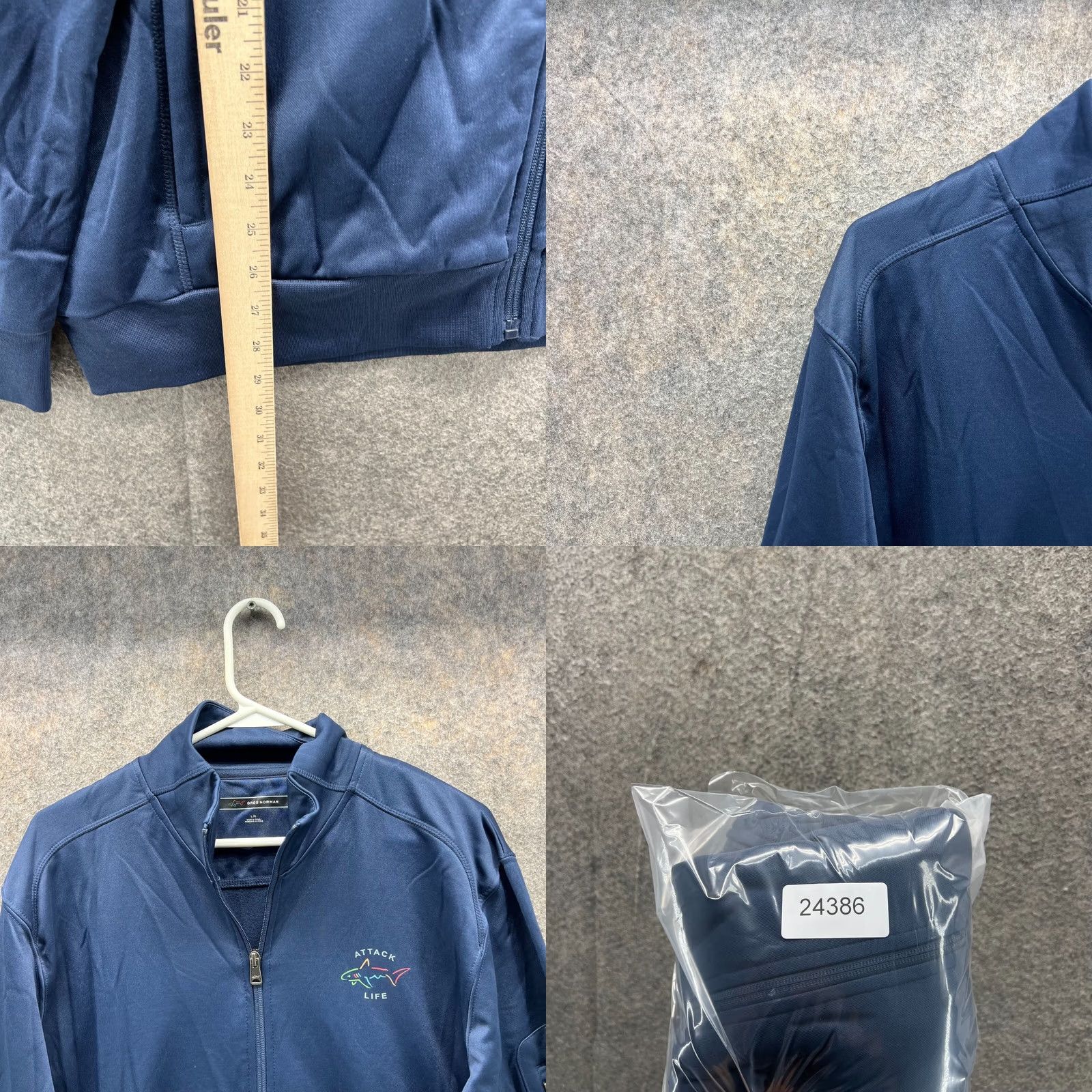 Alife VINTAGE? No — Greg Norman Sweater Men L Blue Full Zip Sweatshirt Pullover Logo Full Zip 2020s Size US L / EU 52-54 / 3 - 8 Thumbnail