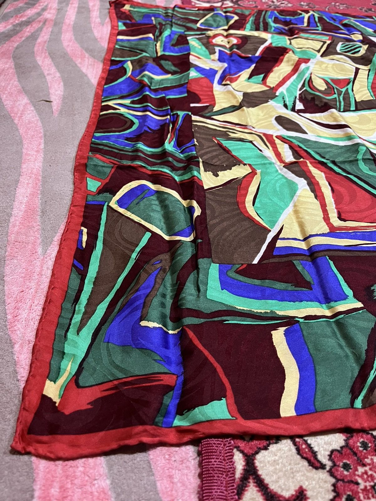 Balenciaga × Vintage Balenciaga Scarf Lot No:32082 Size ONE SIZE - 6 Thumbnail