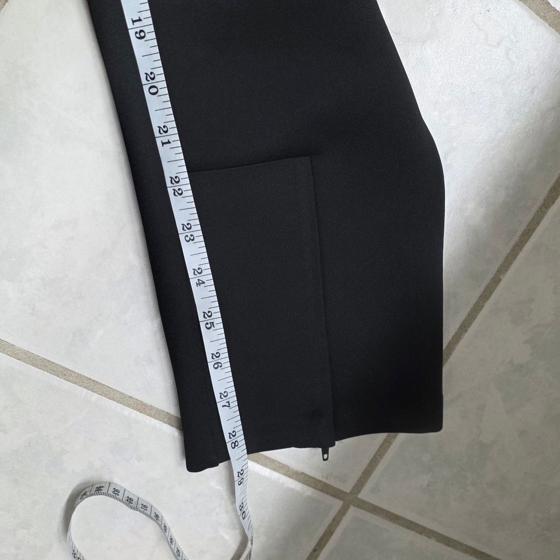 Good American Good American Black Thick Leggings Hidden Zip Cuffs - 12/31 Size 34" / US 12 / IT 48 - 6 Thumbnail