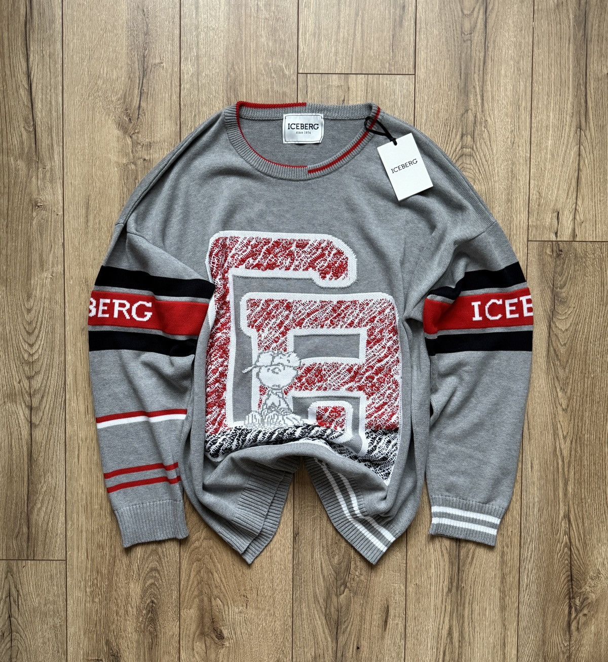 Iceberg Sweter Iceberg Maglia Girocollo Snoopy Size US XXL / EU 58 / 5 - 4 Thumbnail