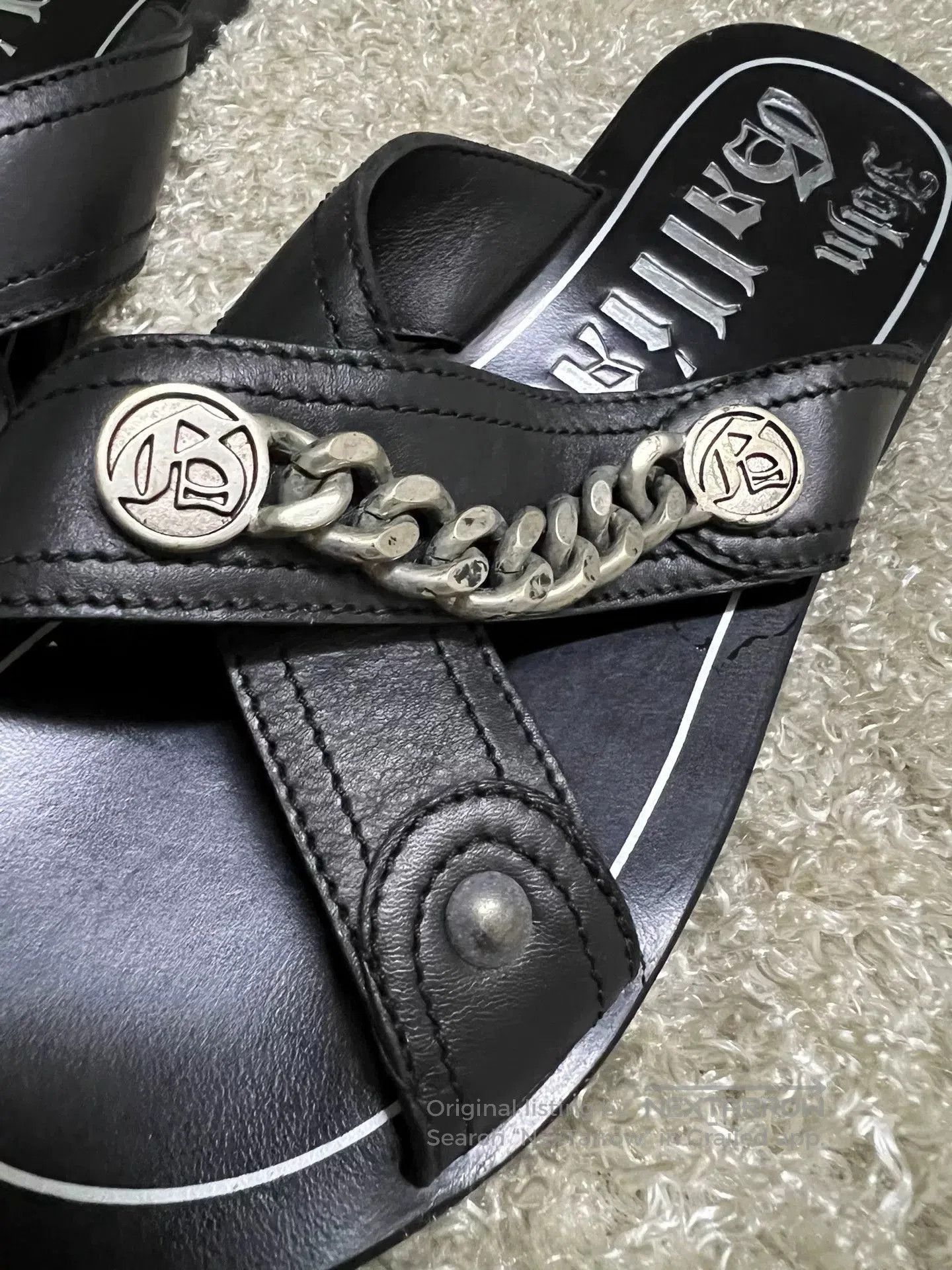 John Galliano John Galliano Men's Leather Roman Sandals. Size US 7 / EU 40 - 2 Thumbnail