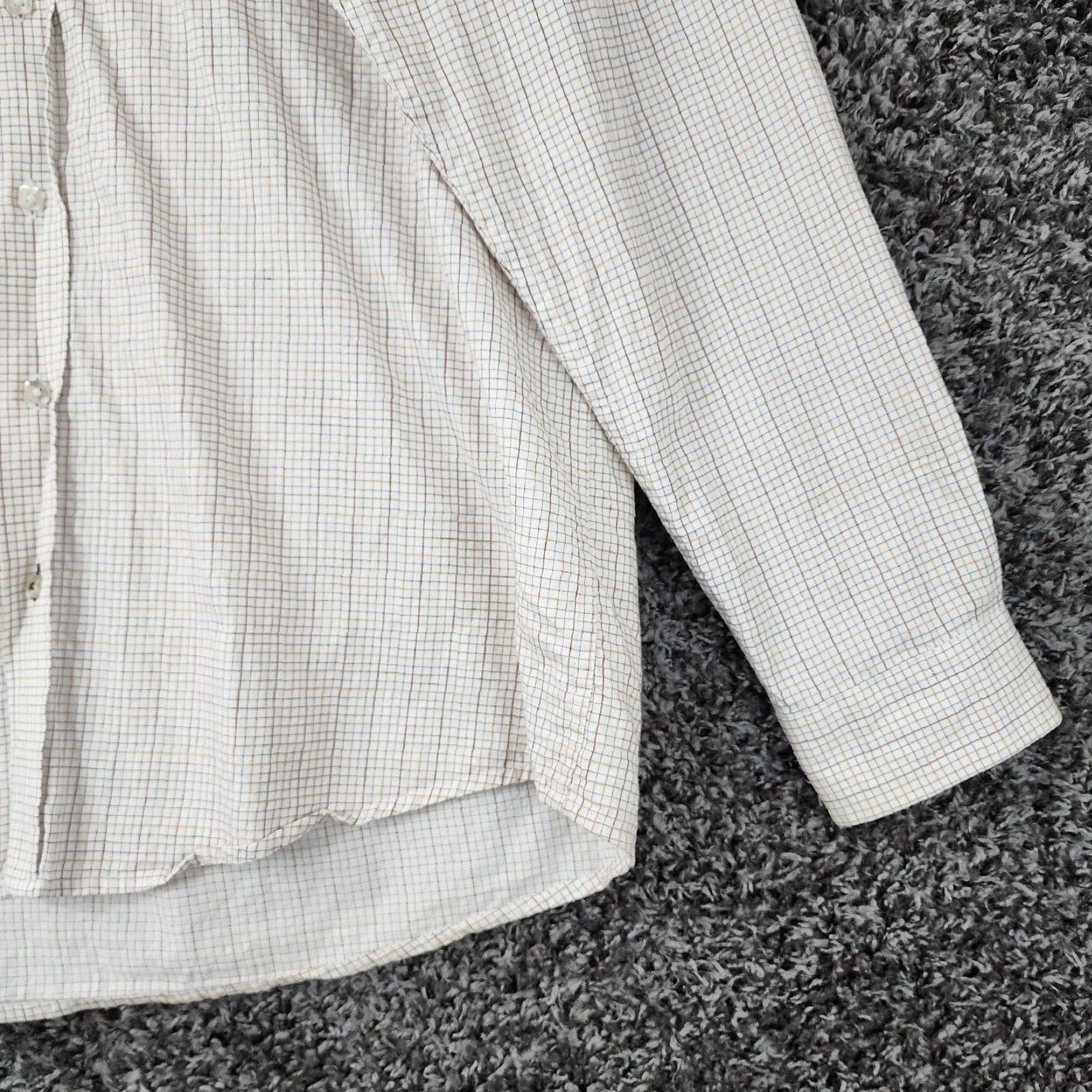 Vintage Cinch Beige Plaid Long Sleeve Button-Up Shirt Adult Medium Mens Size US M / EU 48-50 / 2 - 2 Thumbnail