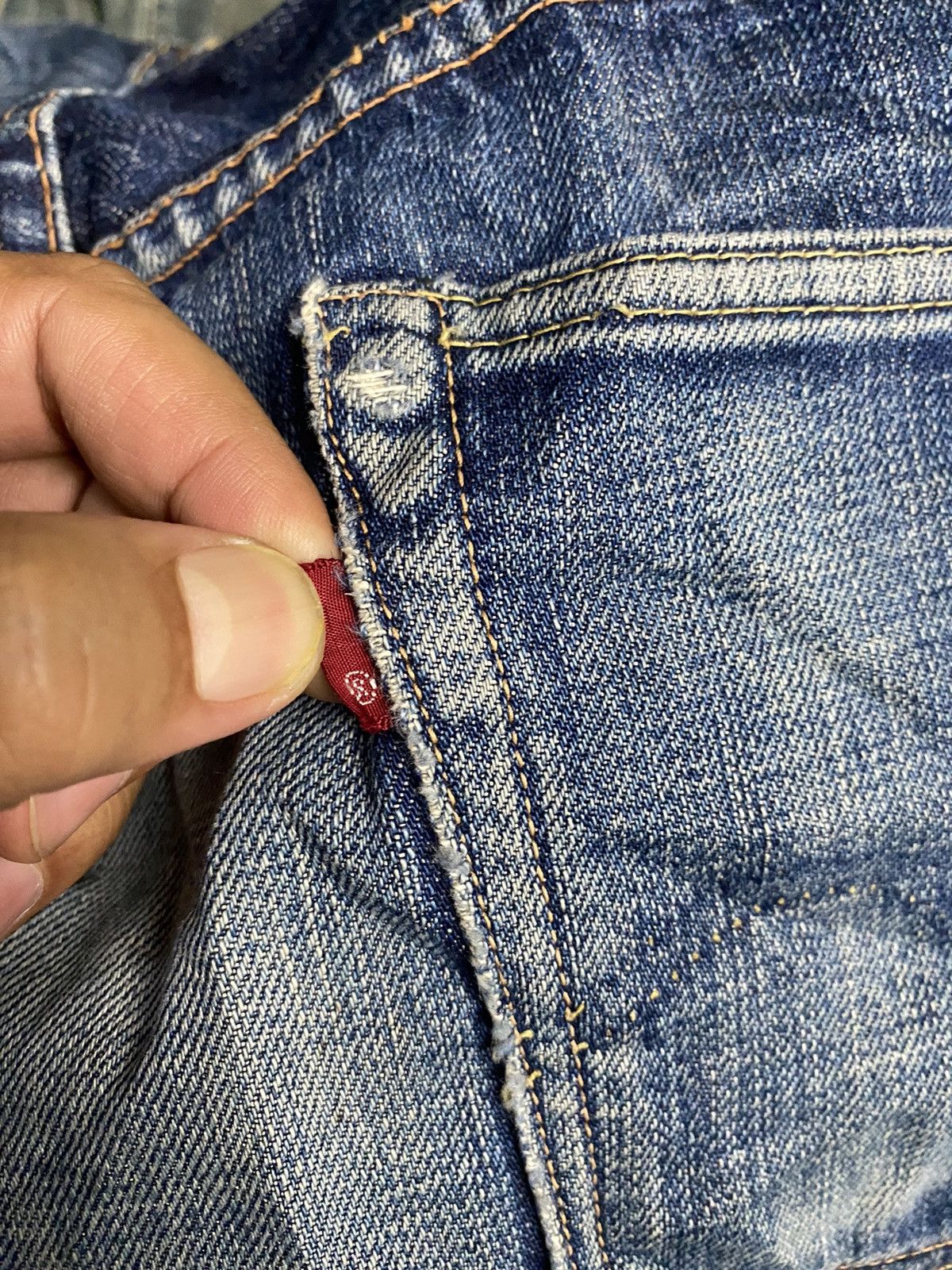 Full Count & Co. Vintage Full Count Co Hidden Rivet Selvedge Jeans Size US 34 / EU 50 - 8 Thumbnail