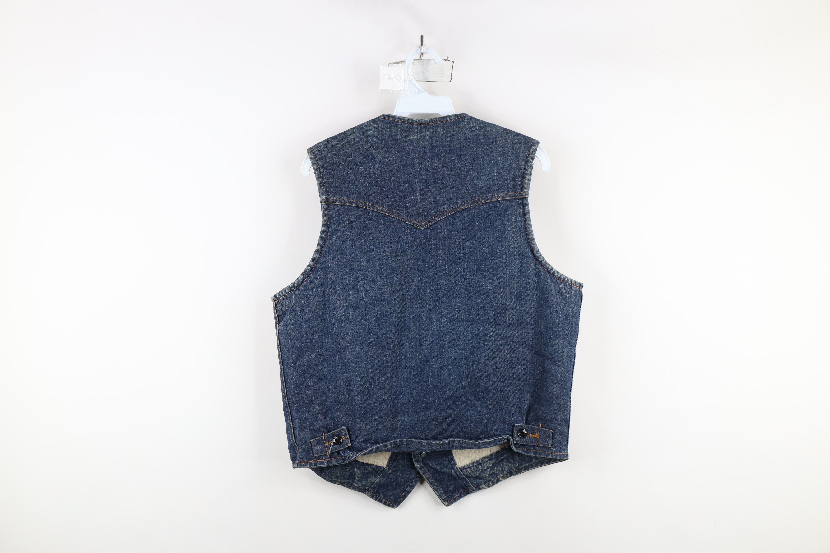 Lee × Vintage Vintage 60s 70s Lee Storm Rider Lined Denim Vest Jacket USA Size US M / EU 48-50 / 2 - 12 Thumbnail