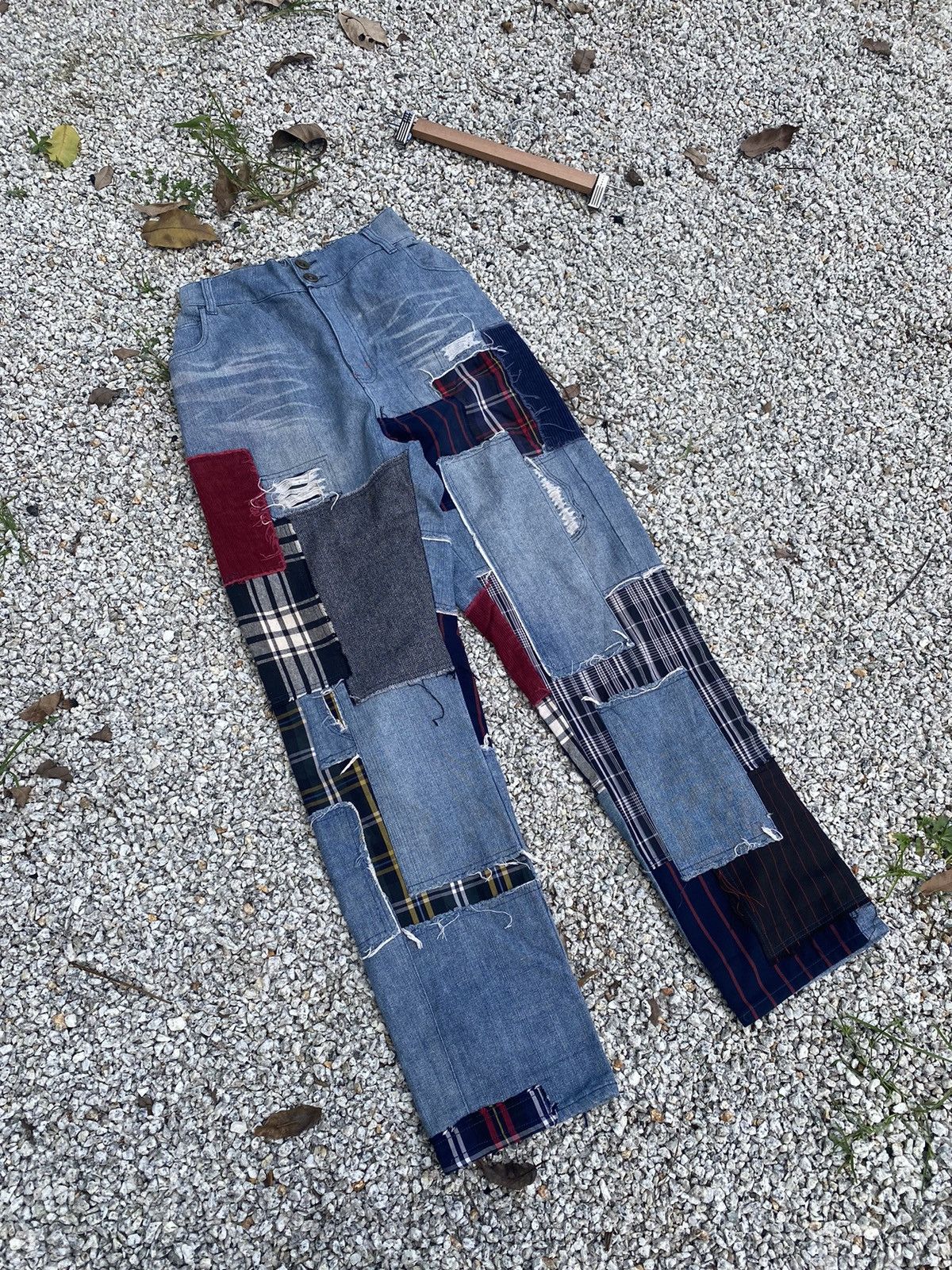 Vintage Vintage Patchwork Kohaku Jeans Pant Size US 33 - 4 Thumbnail