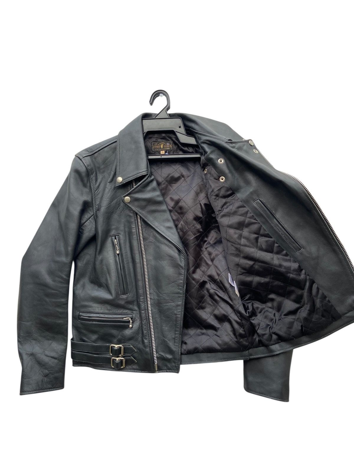 Leather Fast Lane Double Riders Jacket Size US S / EU 44-46 / 1 - 3 Thumbnail