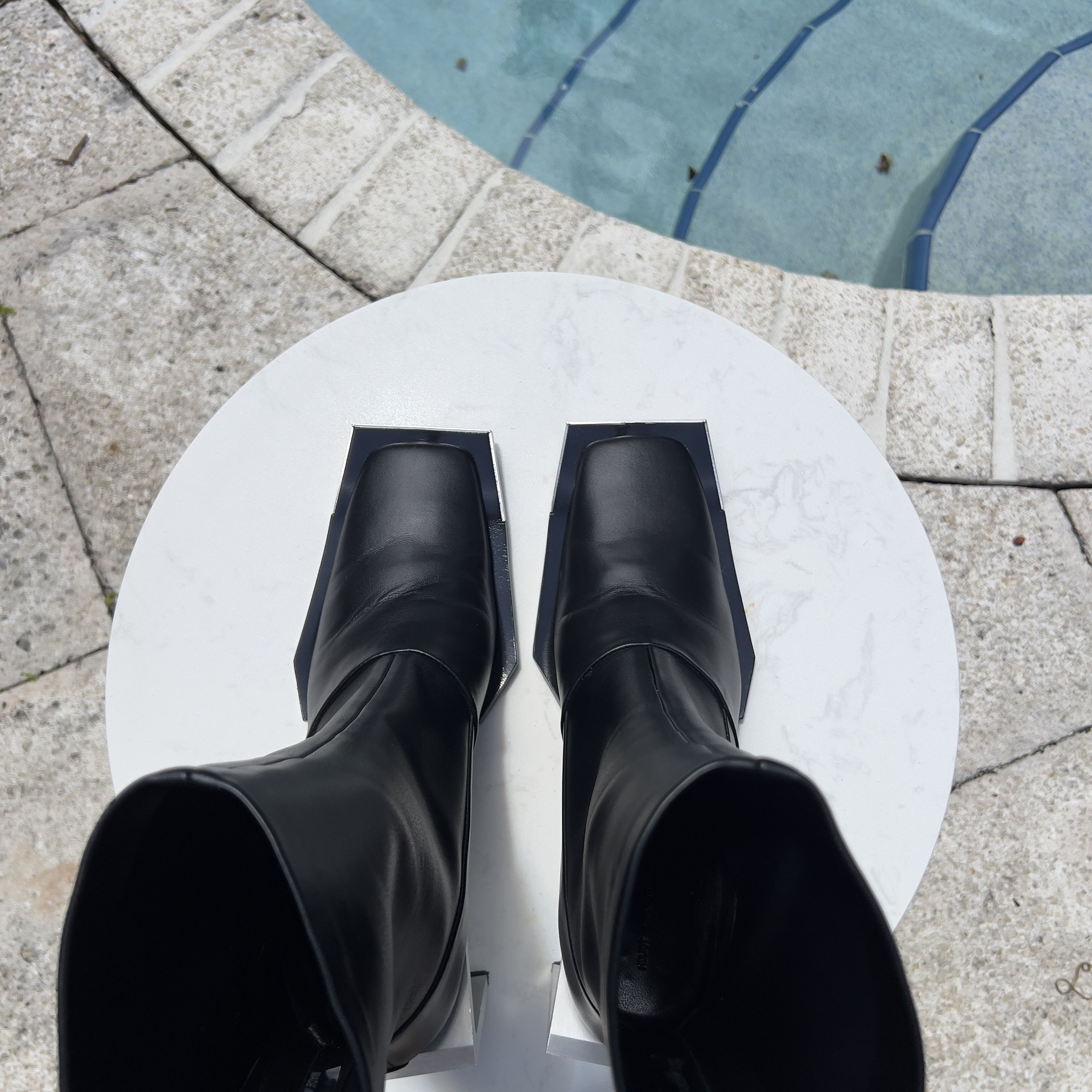 Heliot Emil Heliot Emil Black Leather Mid-Calf Boots - Utilitarian Size US 11 / EU 44 - 4 Thumbnail
