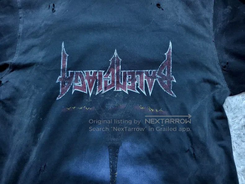 Balenciaga Balenciaga Black Tie-Dye Iron Tower Flame Short Sleeve Size US XL / EU 56 / 4 - 3 Thumbnail