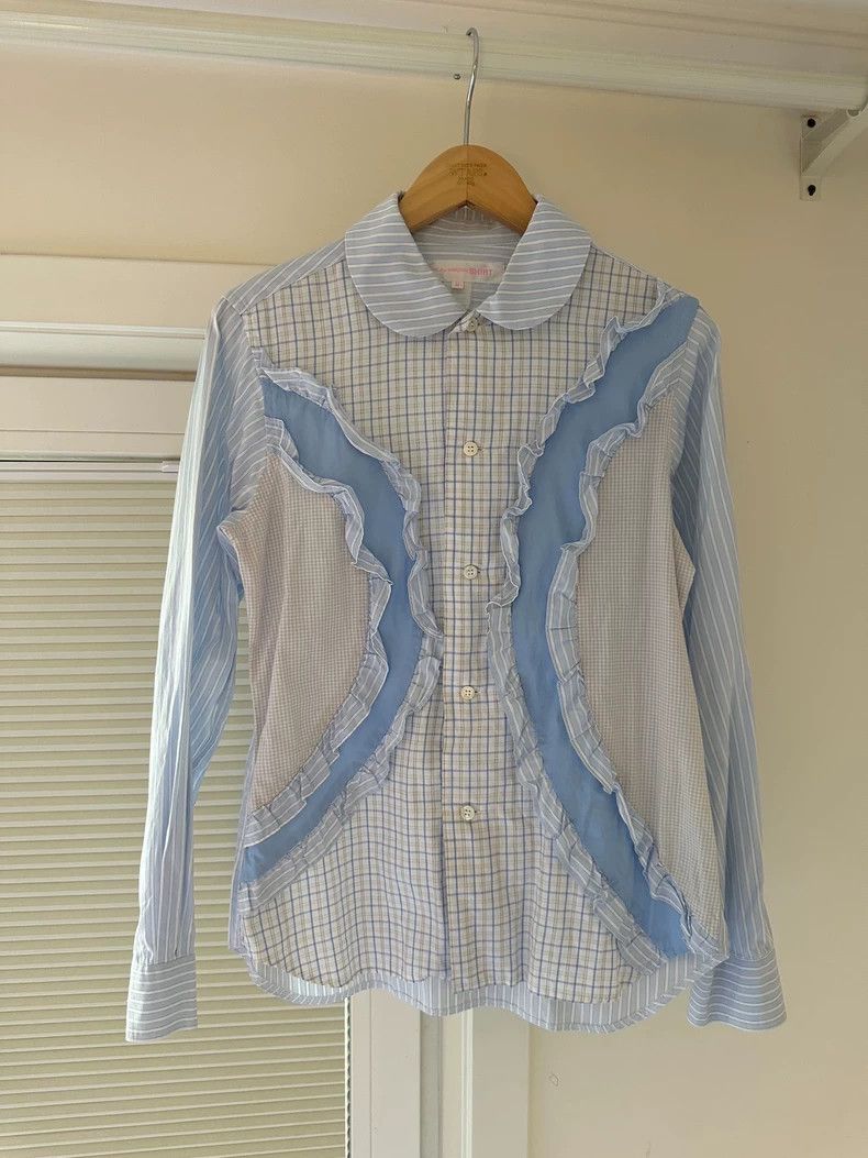 COMME des GARCONS Ruffled Check Shirt -dmc