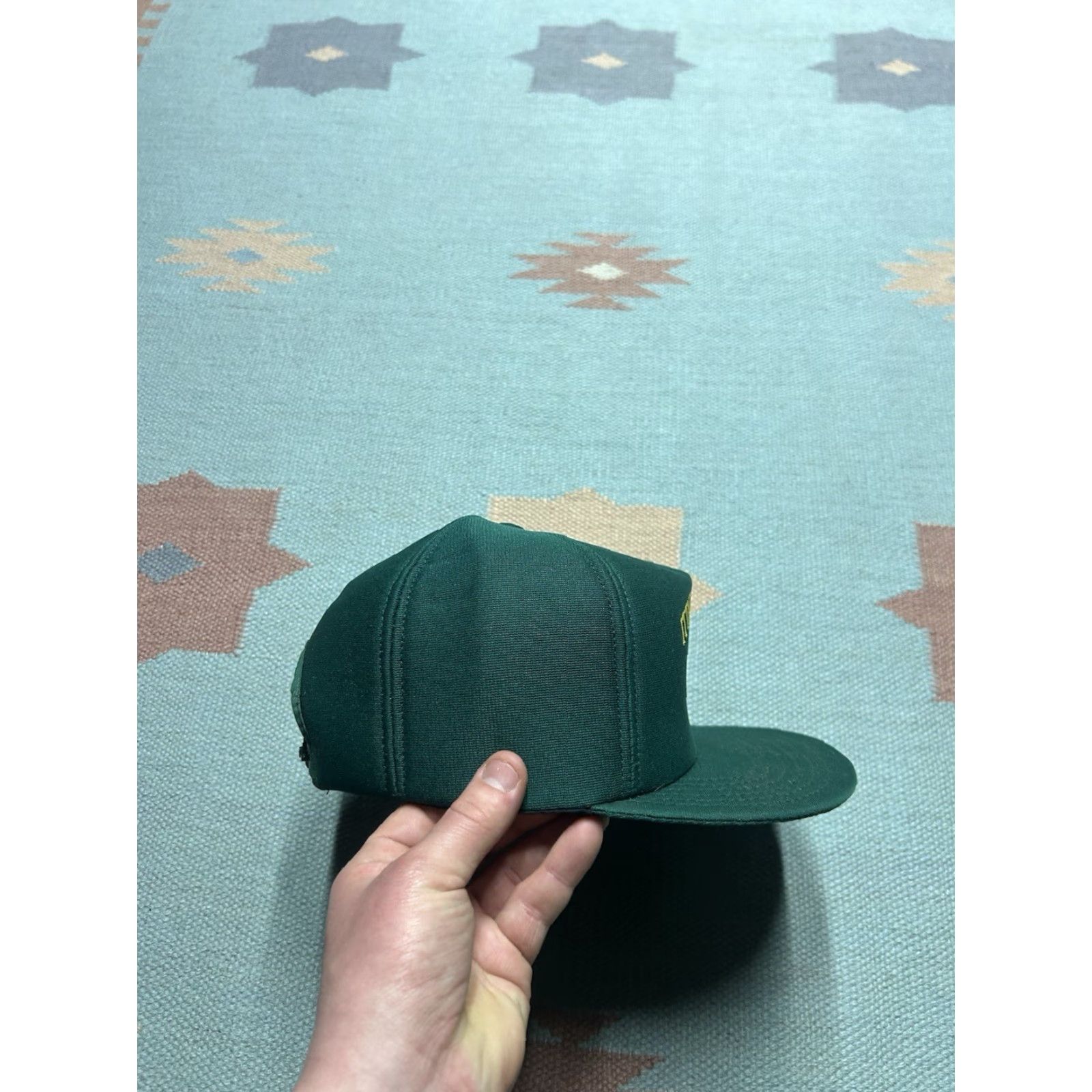 Vintage VINTAGE Ittner bean & grain Michigan farm forest green USA Snapback Hat Cap Adults Men Adjustable Green USA Theme 80s Size ONE SIZE - 8 Thumbnail