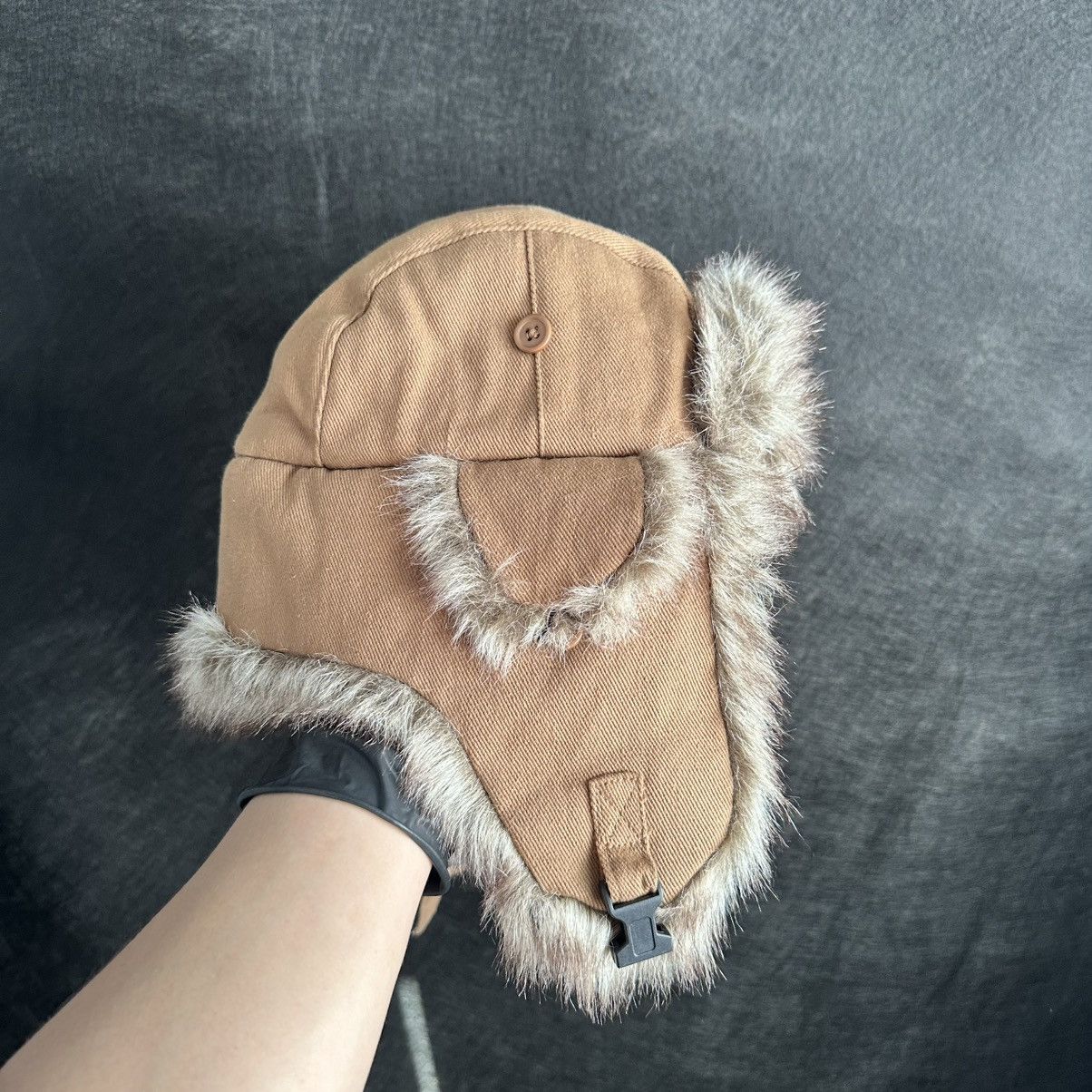 Japanese Brand VINTAGE USSR FUR HAT USHANKA 80s Size ONE SIZE - 2 Thumbnail