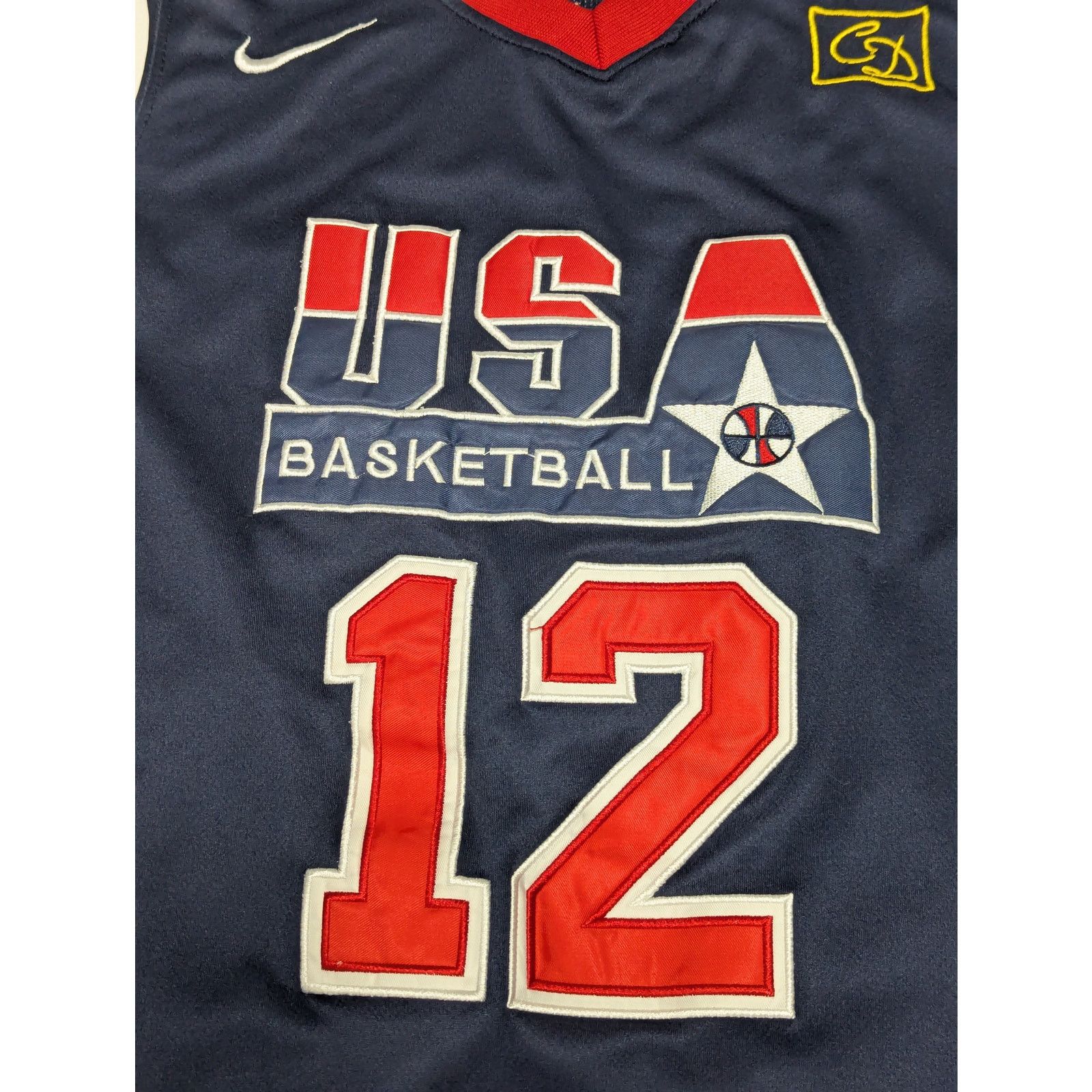 Nike Vintage Nike John Stockton 12 Team USA Dream Team Jersey Red Size US M / EU 48-50 / 2 - 3 Thumbnail