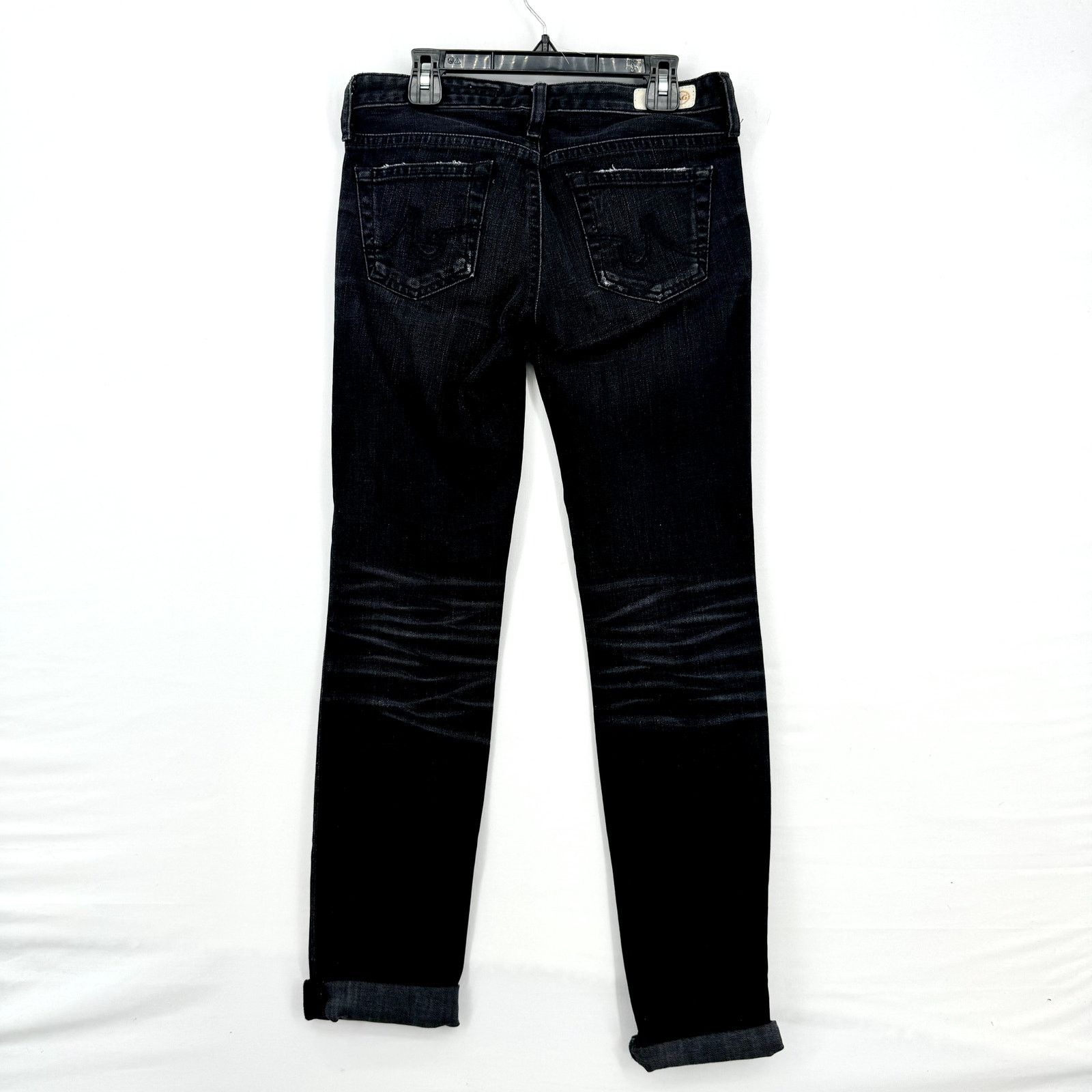AG Adriano Goldschmied Adriano Goldschmied Skinny Black Cropped Jeans Size 25R Size 25" / US 0 / IT 36 - 8 Thumbnail