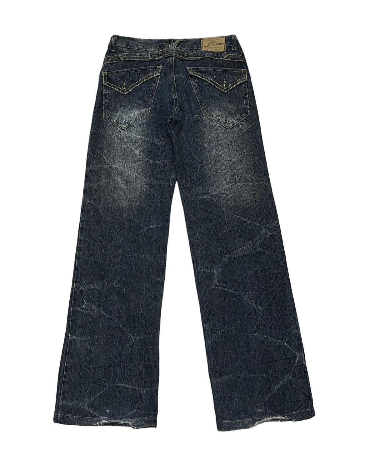 If Six Was Nine Very Rare Design Vintage Japanese Brand Sunbric Jeans 1990s Size US 34 / EU 50 - 2 Thumbnail