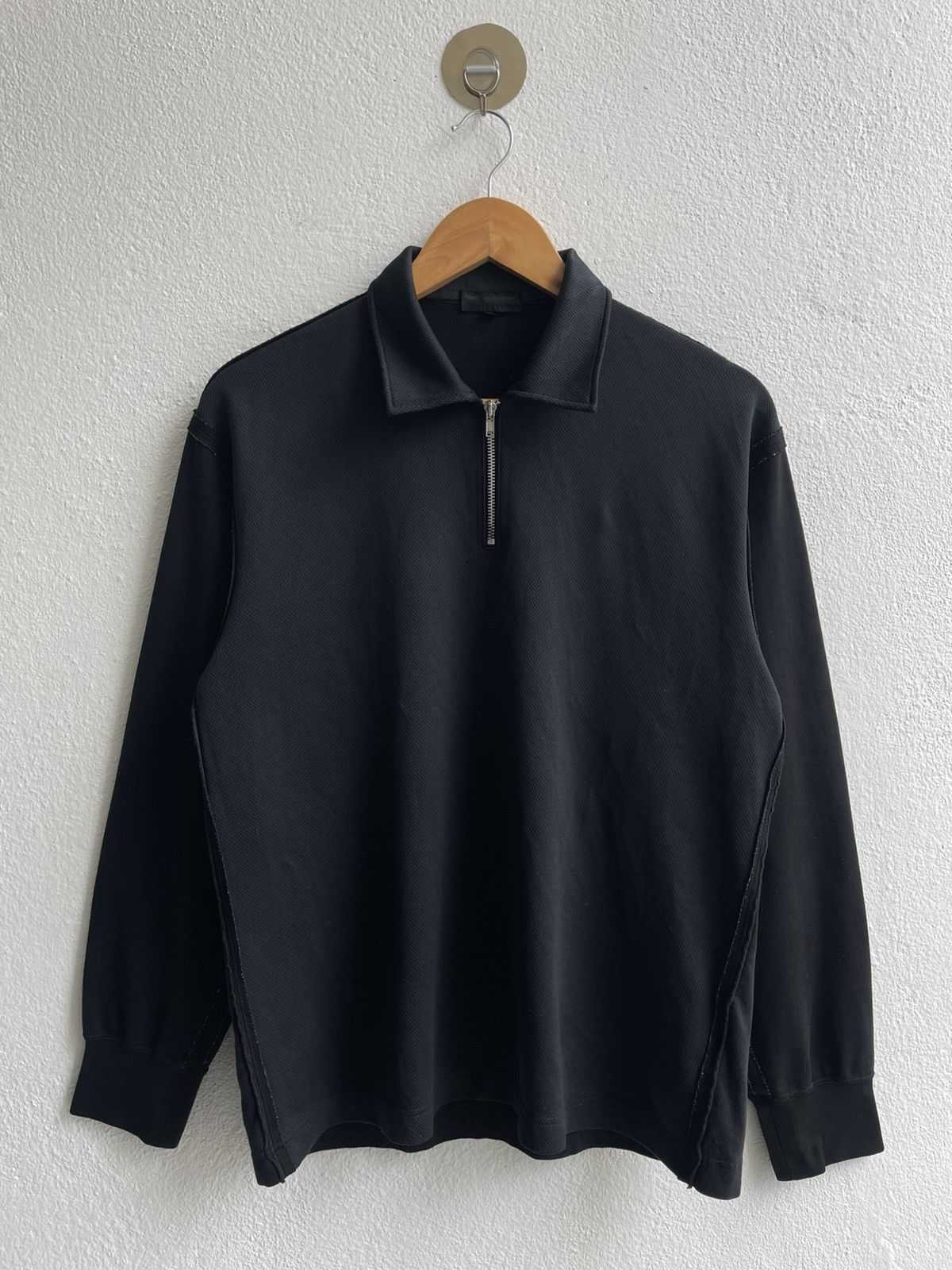Comme des Garcons Homme Vintage Comme des Garçons Homme "AD2004" Half Zip Polo Size US S / EU 44-46 / 1 - 1 Thumbnail