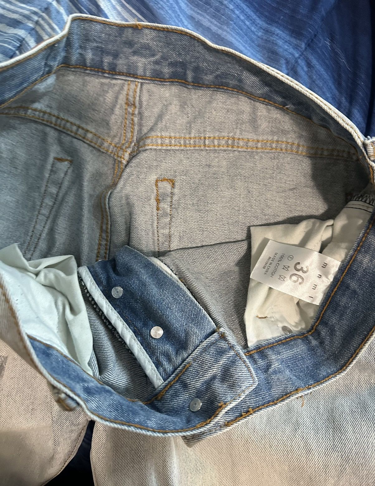 MNML MNML D243 STRAIGHT SHAKESPEARE DENIM LIGHT BLUE JEANS Size US 36 / EU 52 - 3 Thumbnail