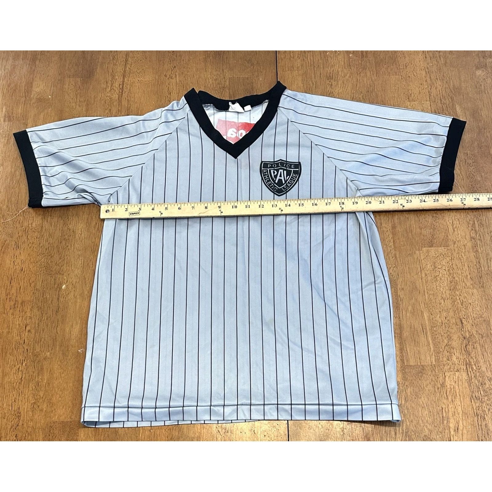 Vintage VINTAGE Police Athletic League Soccer Jersey Large 90s Gray Made In USA Mens Size US L / EU 52-54 / 3 - 5 Thumbnail