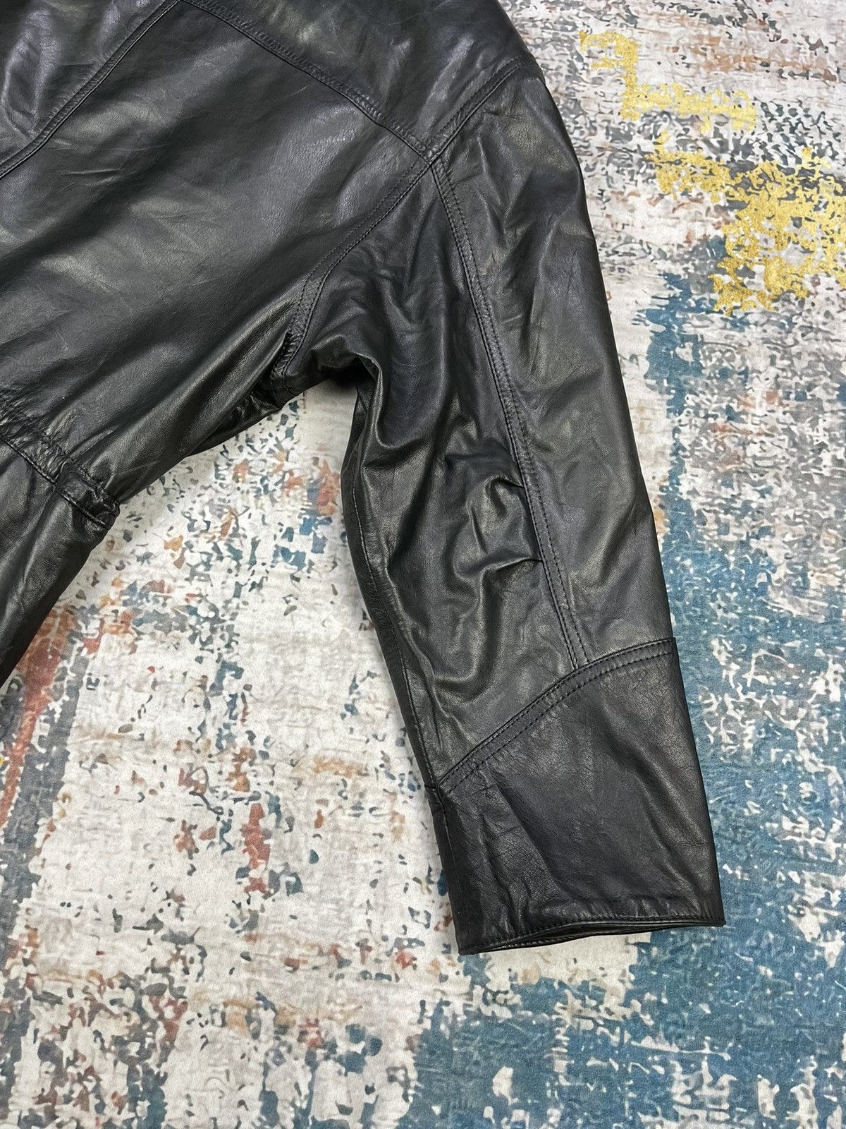 Genuine Leather Vtg Volare Calf Skin Military Leather Mantel Jackets Size US L / EU 52-54 / 3 - 9 Thumbnail