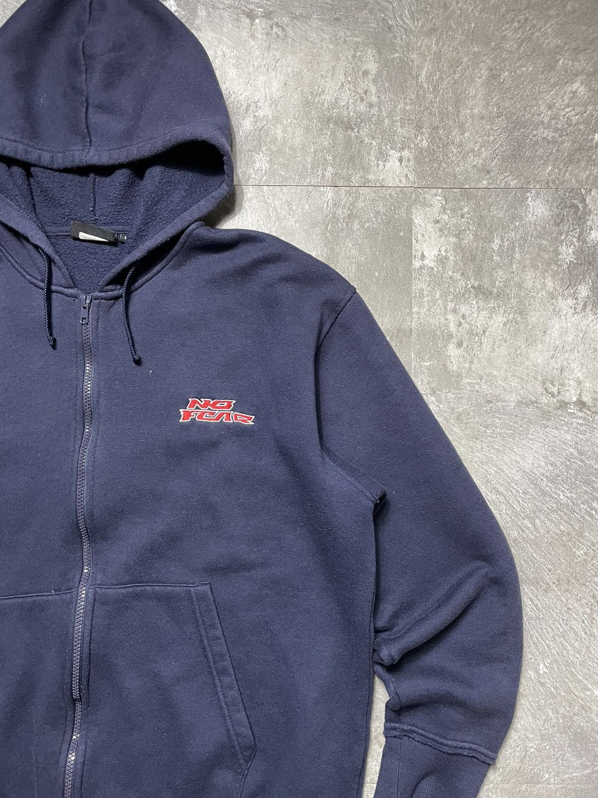 No Fear Vintage No Fear Crazy Y2K Hip Hop Hoodie Zip Skater Style Size US L / EU 52-54 / 3 - 3 Thumbnail