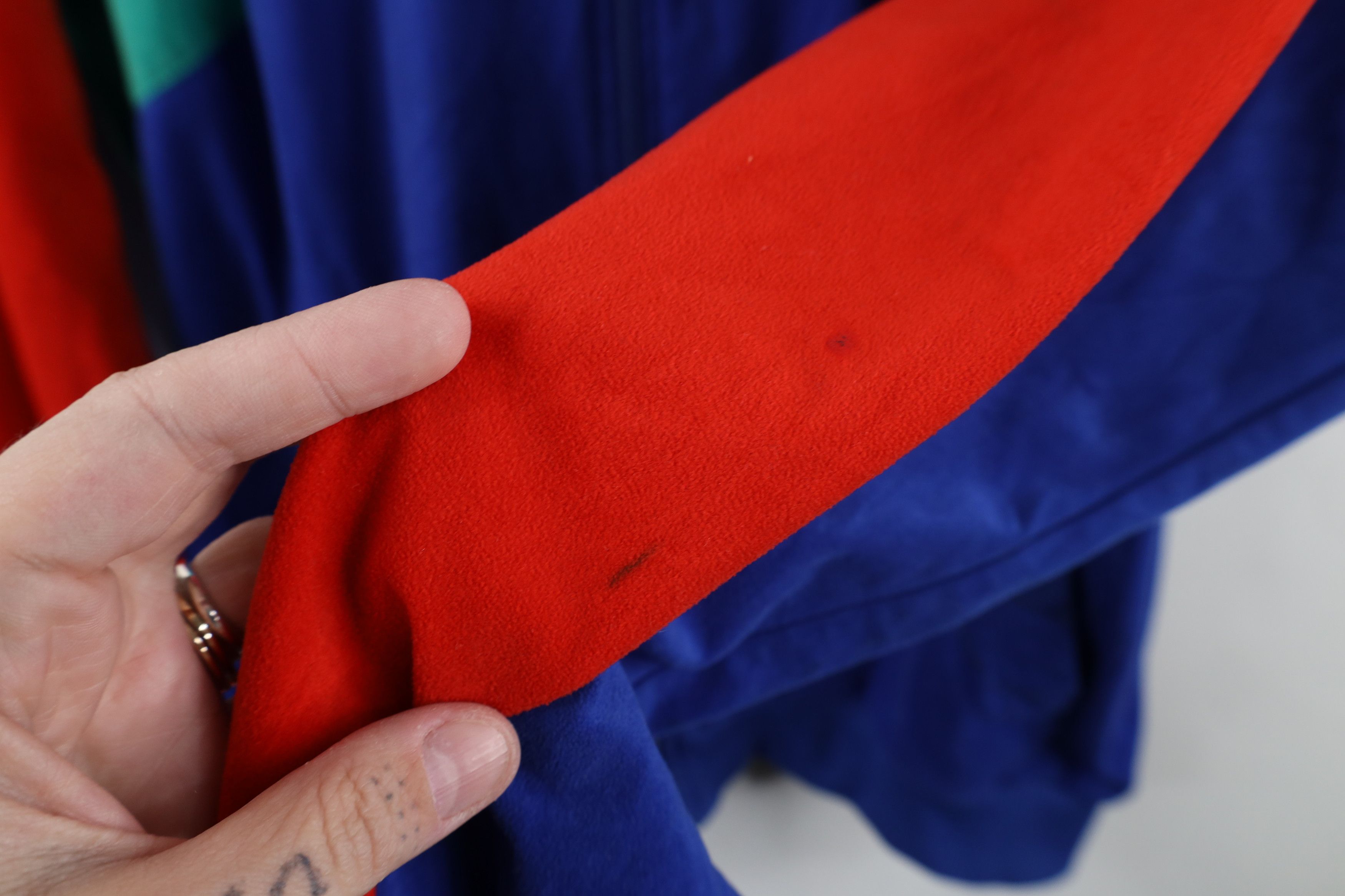 Adidas Vintage 80s 90s Adidas Block Velour Velvet Track Jacket Size US XXL / EU 58 / 5 - 7 Thumbnail