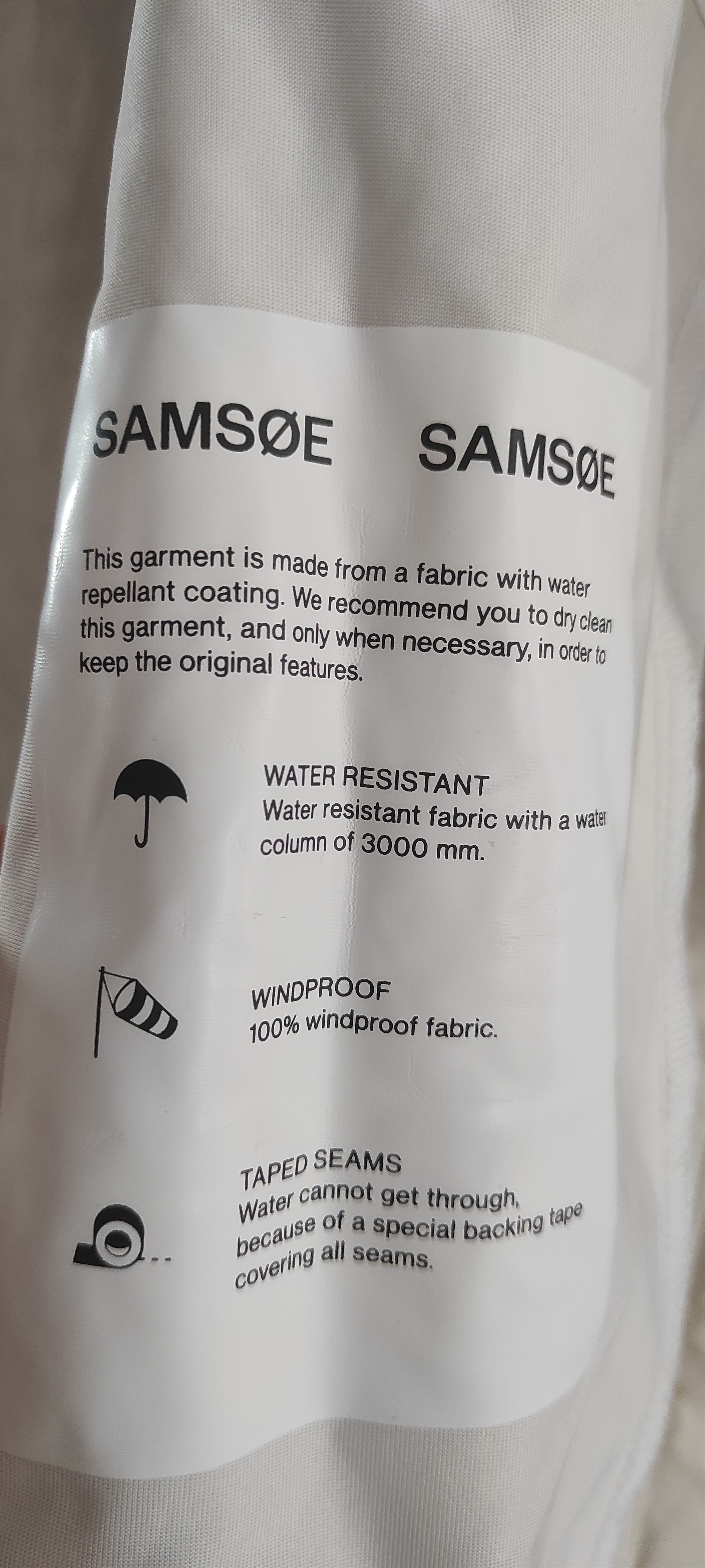 Samsoe Samsoe SAMSOE SAMSOE STALA Windproof Rain Coat Waterproof Jacket Size XS / US 0-2 / IT 36-38 - 8 Thumbnail