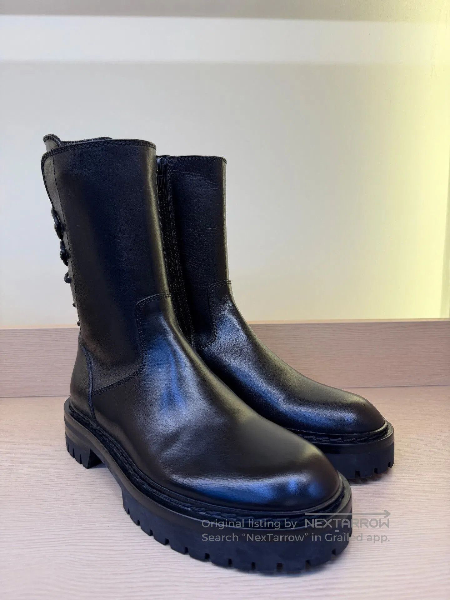 Ann Demeulemeester Ann Demeulemeester Black Rear Lace Mid. Size US 4 / IT 34 - 1 Thumbnail