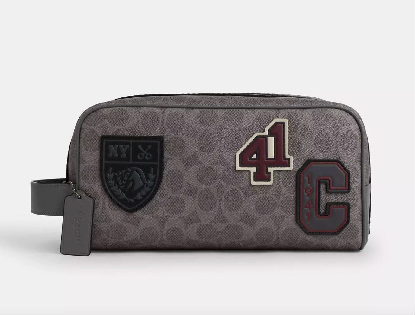 Coach Large Travel Kit In Signature Canvas With Patches CCF36 Size ONE SIZE - 9 Thumbnail