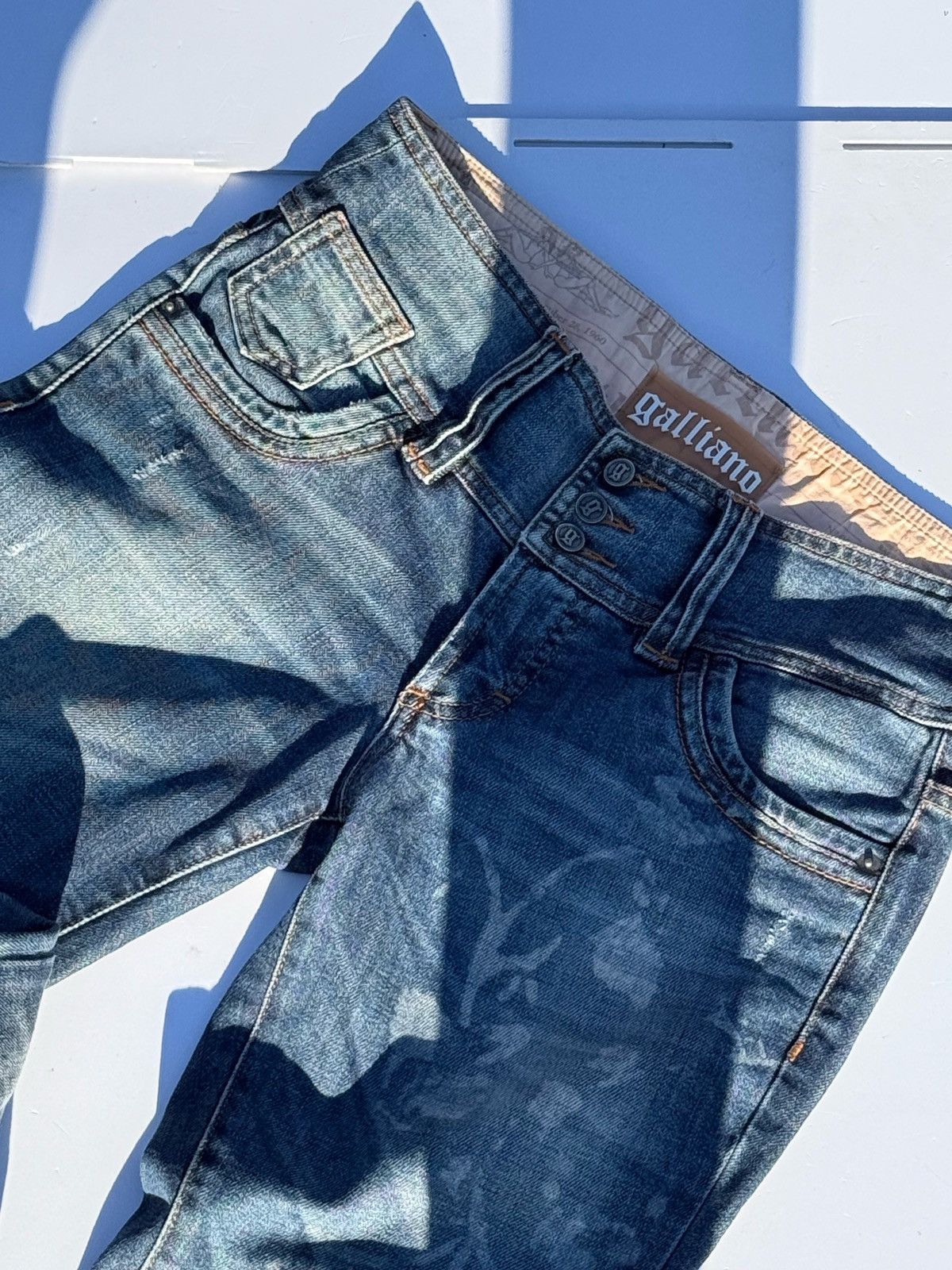 John Galliano Vintage jeans Galliano Size 27" / US 4 / IT 40 - 9 Thumbnail