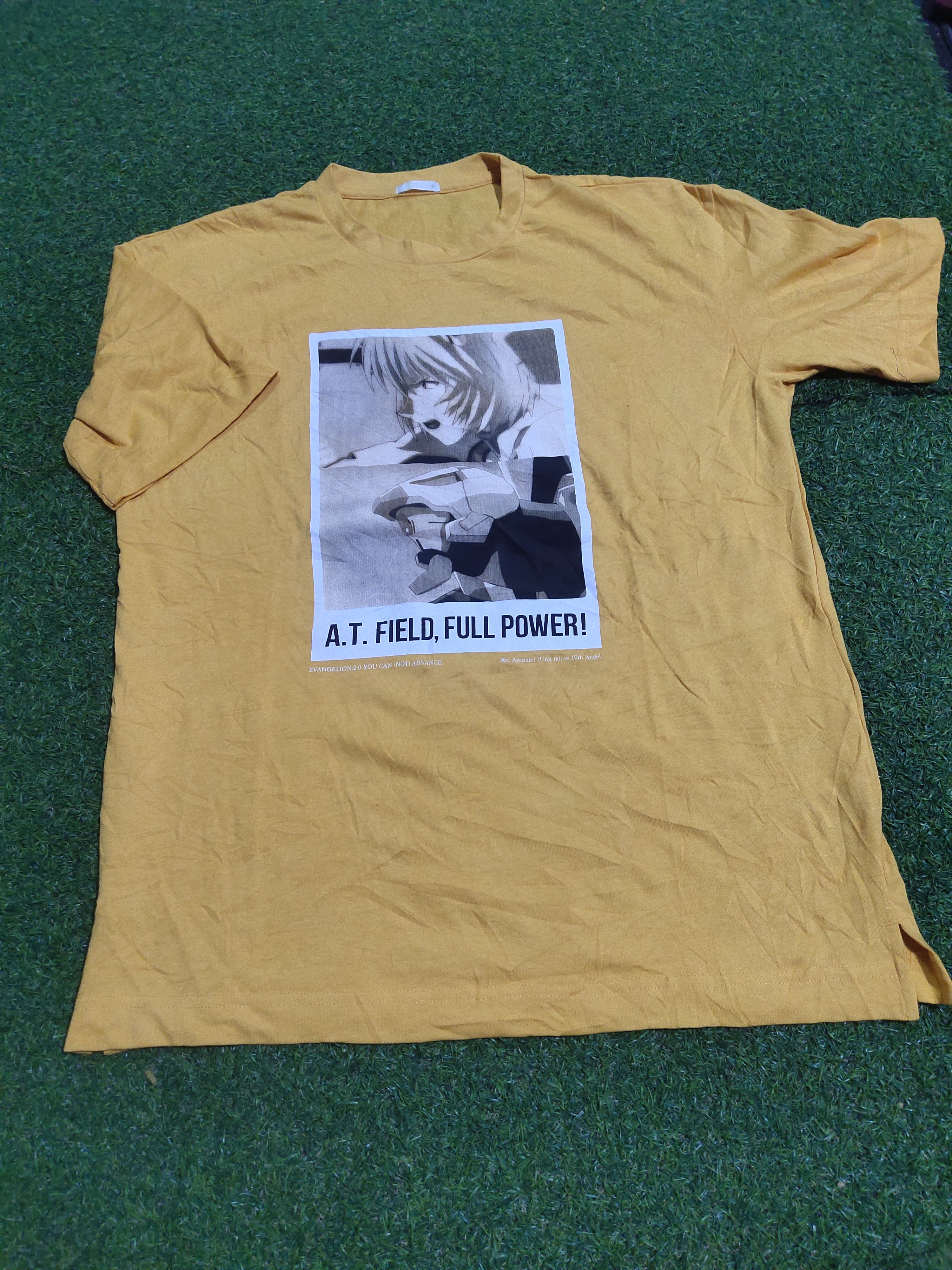 image of Anima x Cartoon Network Evangelion Ayanami Rei Anime Movie in Yellow, Men's (Size Large)