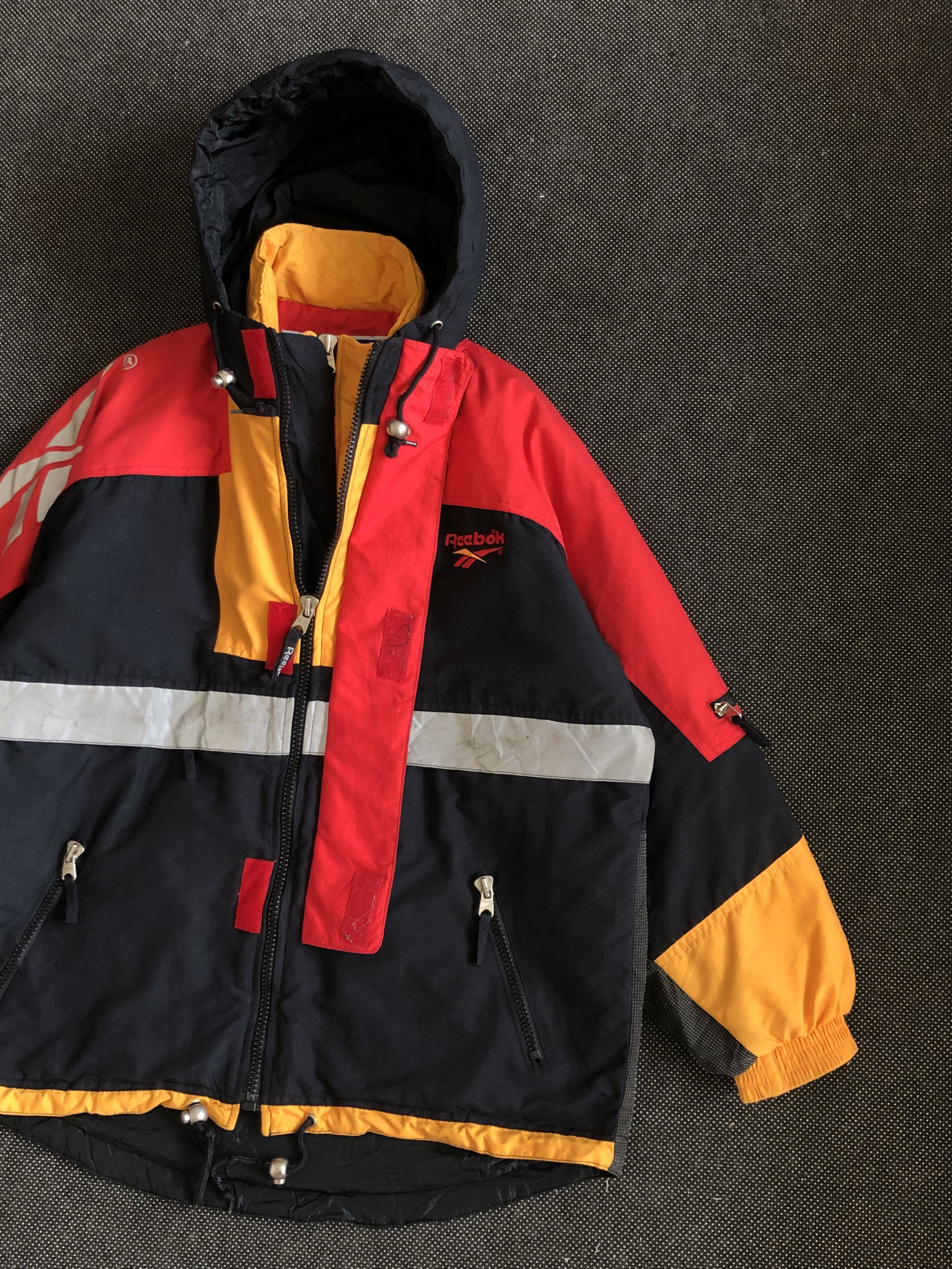 Reebok RARE🔥VINTAGE 90’S PLANET REEBOK OUTDOOR REFLECTOR JACKET Size US XL / EU 56 / 4 - 3 Thumbnail