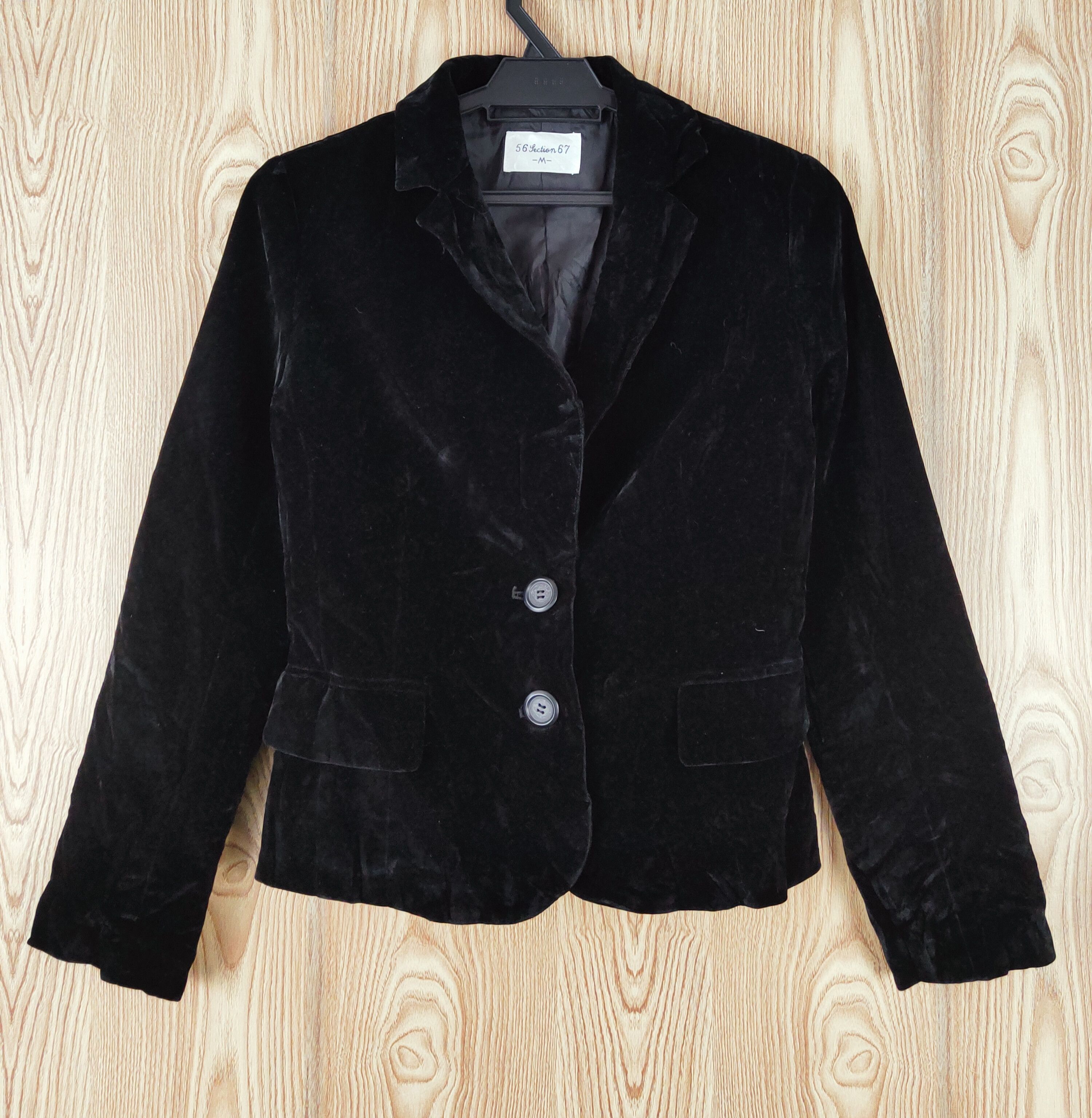 Japanese Brand × Vintage 56 Section 67 Black Blazers - Vintage Luxury Design Size M / US 6-8 / IT 42-44 - 1 Thumbnail