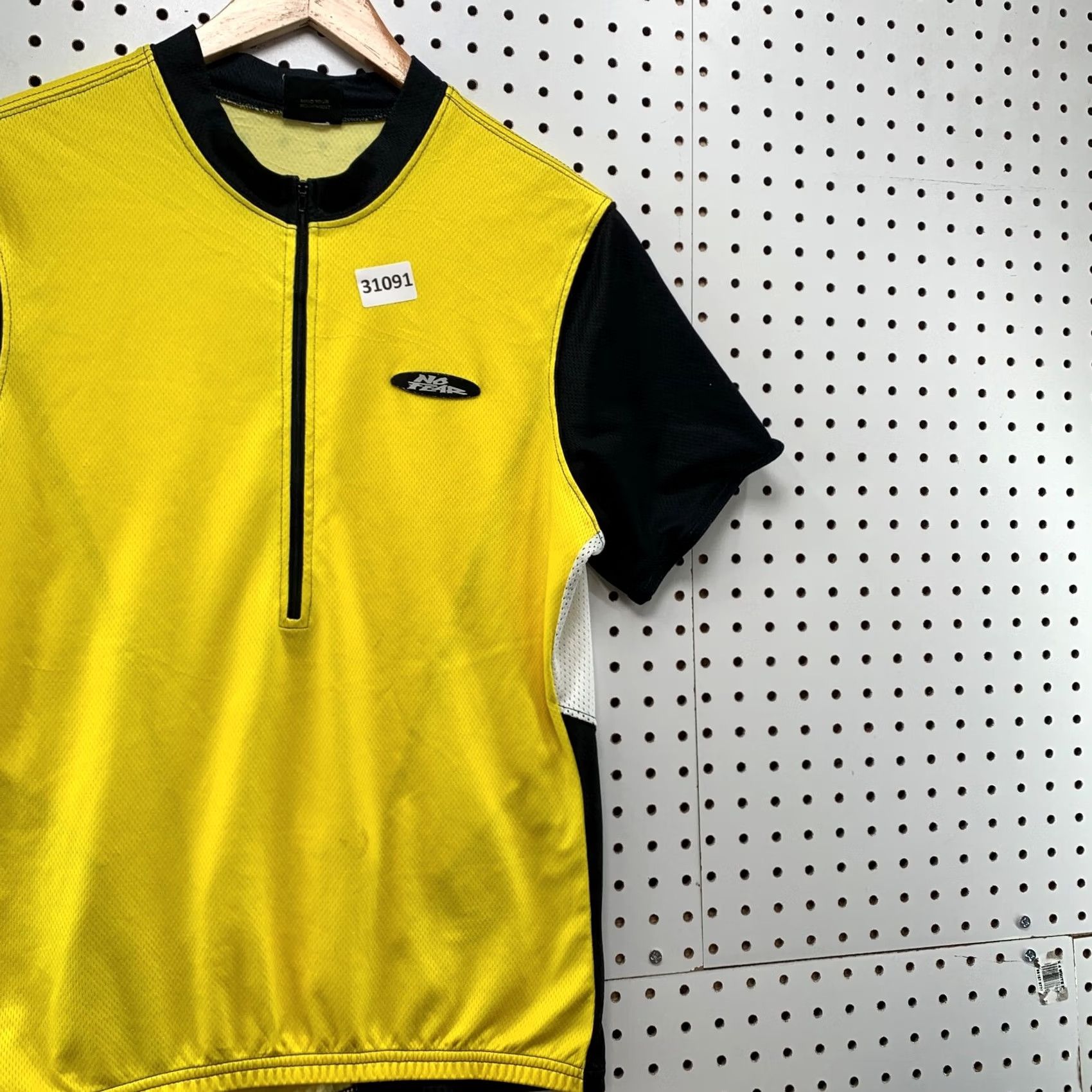 No Fear VINTAGE No Fear Shirt Mens Medium Yellow Black 1/2 Zip Pullover Cycling Activewear Size US M / EU 48-50 / 2 - 4 Thumbnail