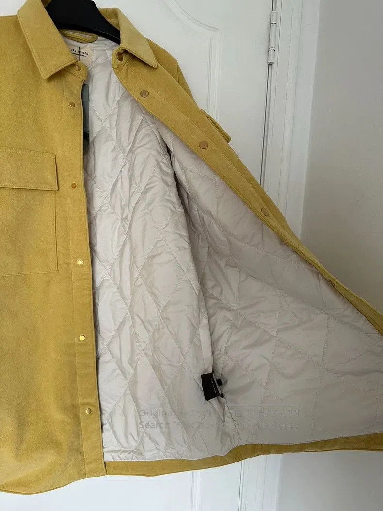 Fear of God Fear of God 6th Yellow Suede Shirt Jacket. Size US XL / EU 56 / 4 - 6 Thumbnail