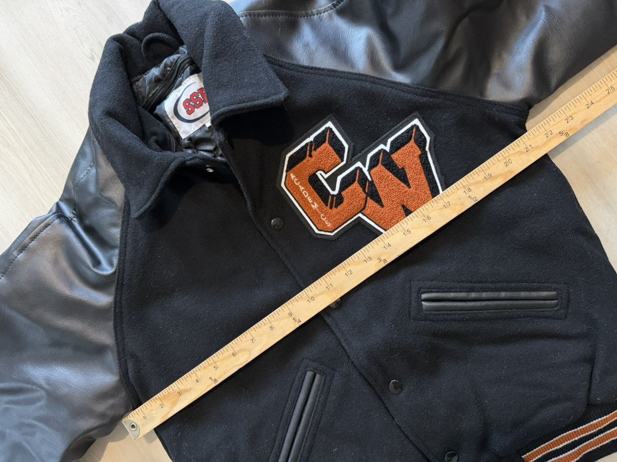 Vintage Y2K Varsity Wool Letterman Bomber Sz S Brown Black Size US S / EU 44-46 / 1 - 3 Thumbnail