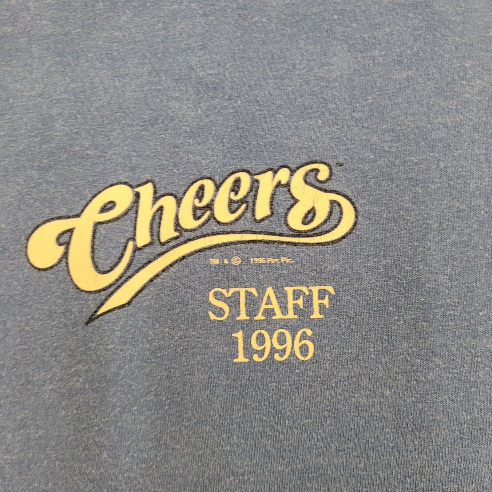 Vintage Vintage 1996 Cheers TV Show Staff Crew Shirt L 22x29 RARE Size US L / EU 52-54 / 3 - 9 Thumbnail