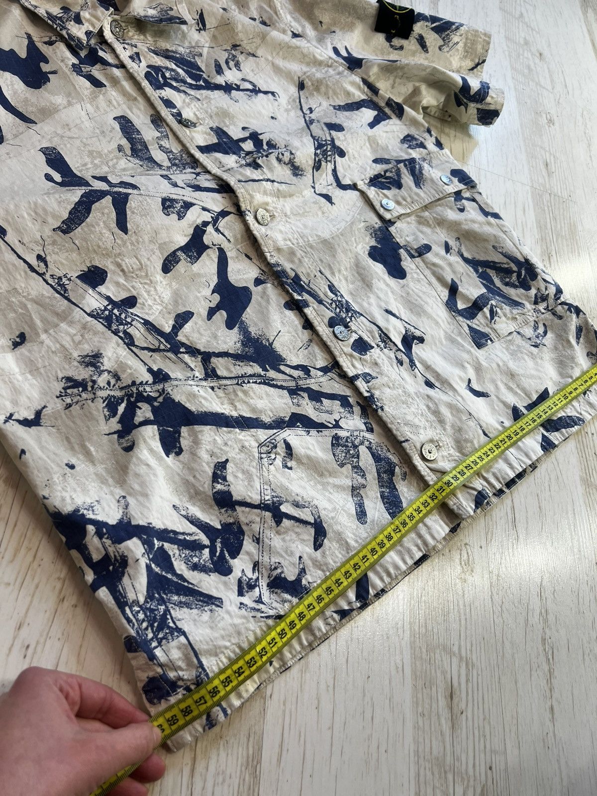 Stone Island Stone Island Desert Camouflage Cotton-Blend Shirt – Size L Size US L / EU 52-54 / 3 - 17 Thumbnail