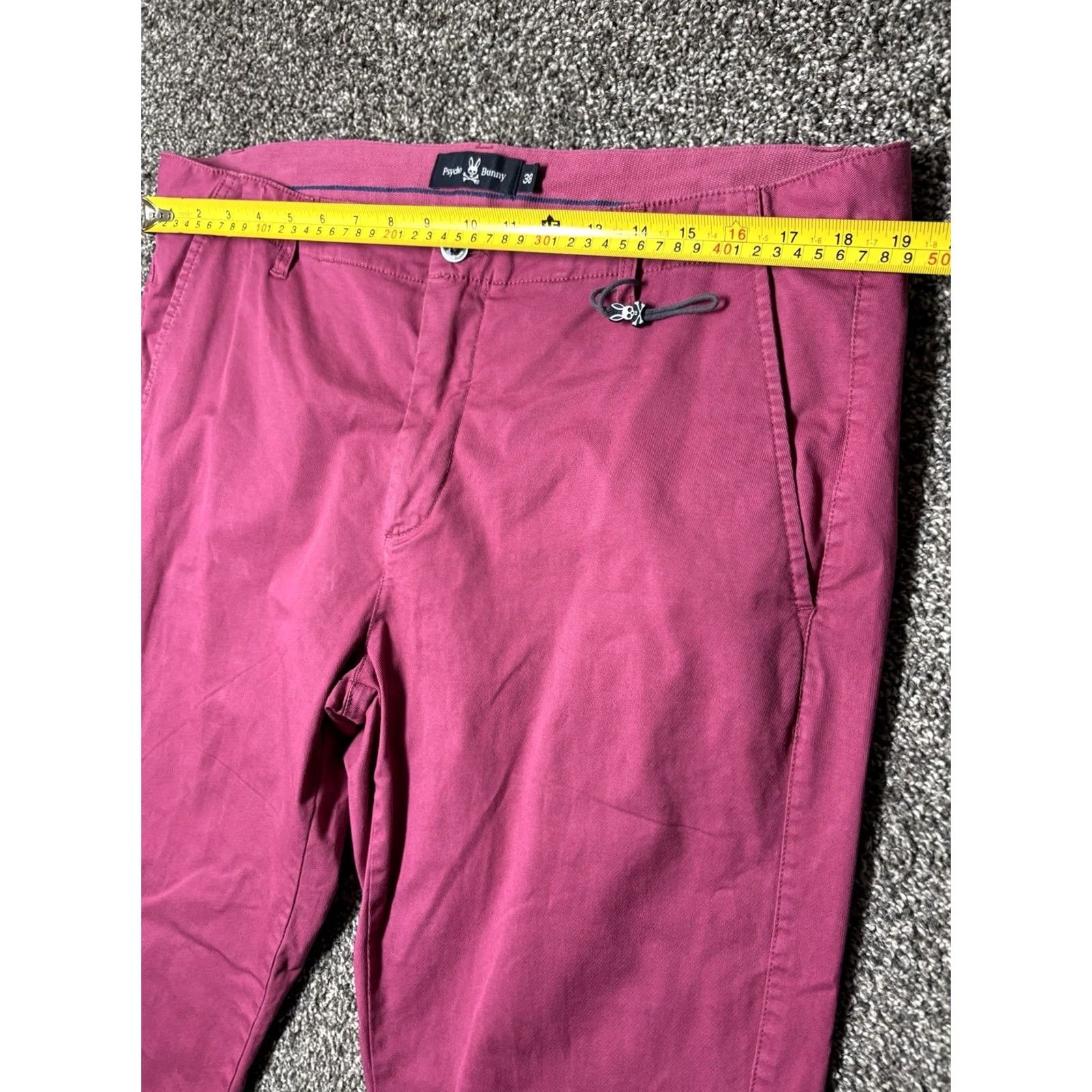 Psycho Bunny Psycho Bunny Pants 38x34 Pink Cotton Stretch - Casual Mens 38 Size Size US 38 / EU 54 - 7 Thumbnail
