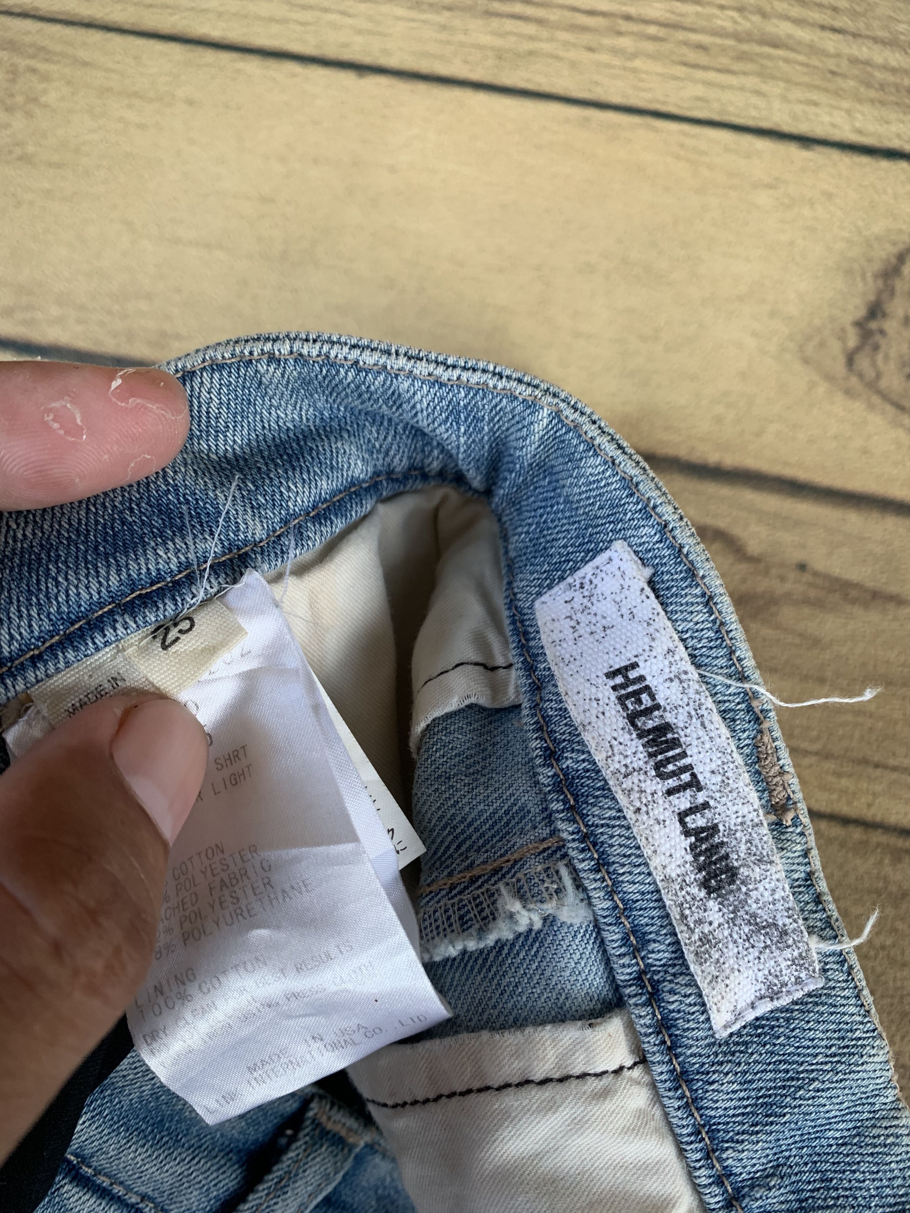 Helmut Lang Helmut Lang archive Wash denim Size 25" / US 0 / IT 36 - 4 Thumbnail