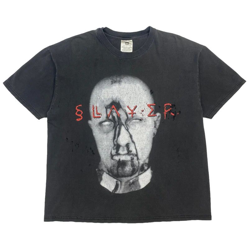 image of Vintage 1998 Slayer Diabolus In Musica T-Shirt in Black, Men's (Size XL)