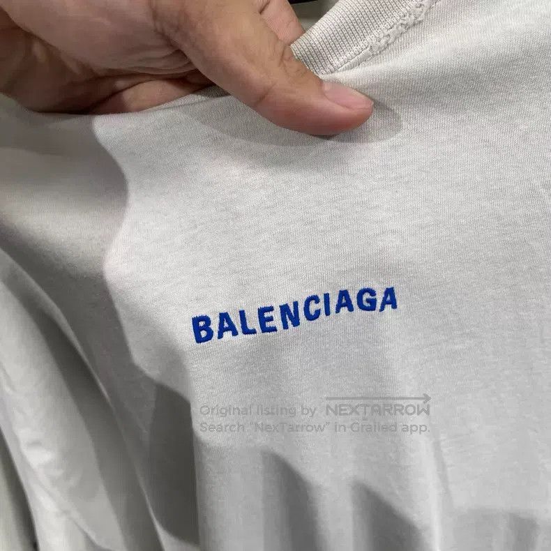 Balenciaga Balenciaga Front and Back Embroidered Logo Short Sleeve Size US XS / EU 42 / 0 - 4 Thumbnail