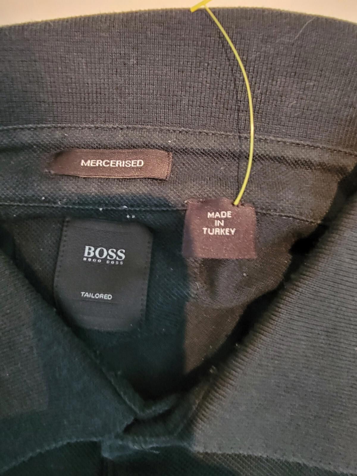Hugo Boss Hugo Boss Mercerised Men's Polo Shirt Black Short Sleeve XL Size US XL / EU 56 / 4 - 2 Thumbnail