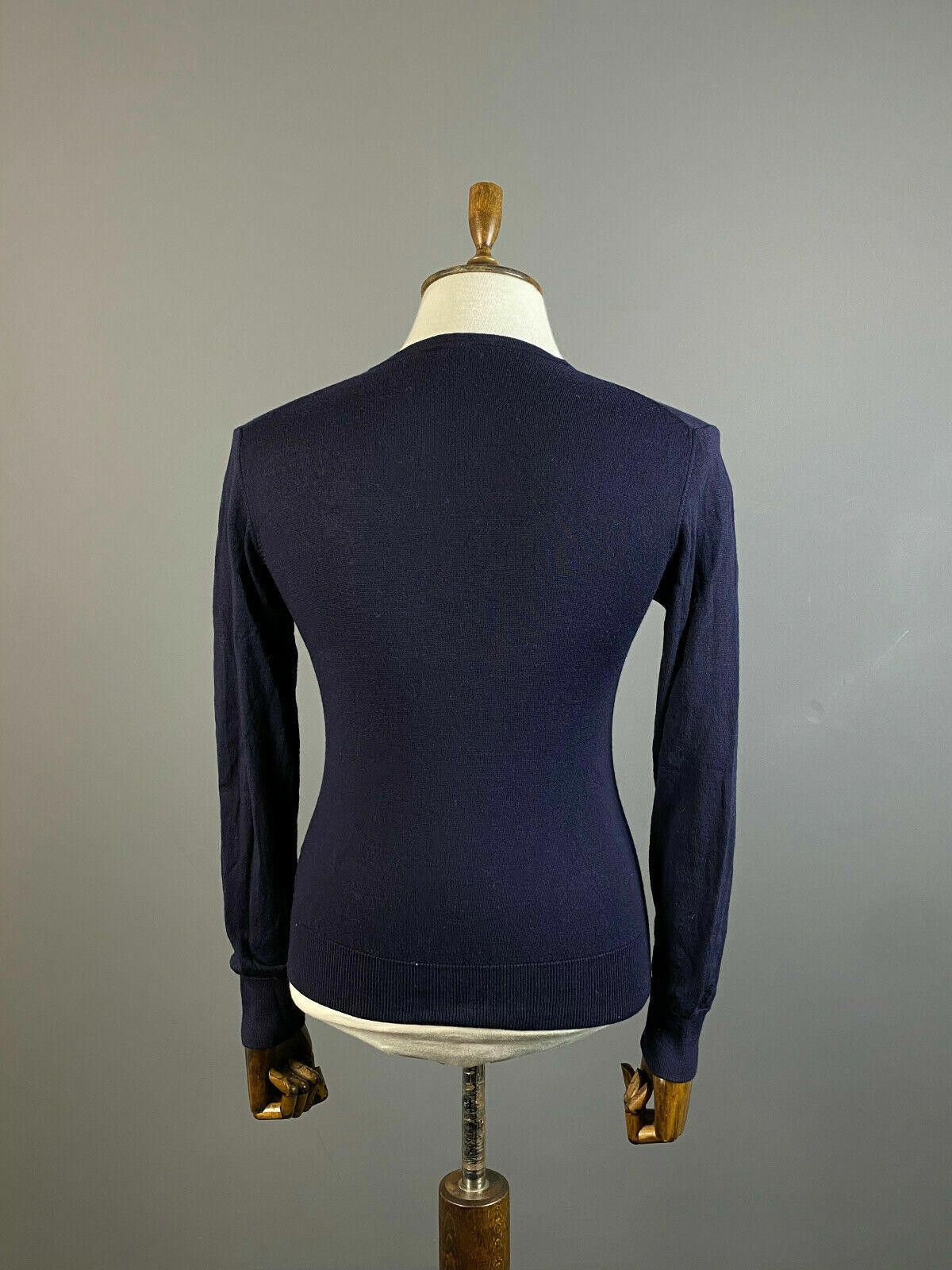Peuterey Men Peuterey Blue Wool Blend V-Neck Sweater Size S Size US S / EU 44-46 / 1 - 8 Thumbnail