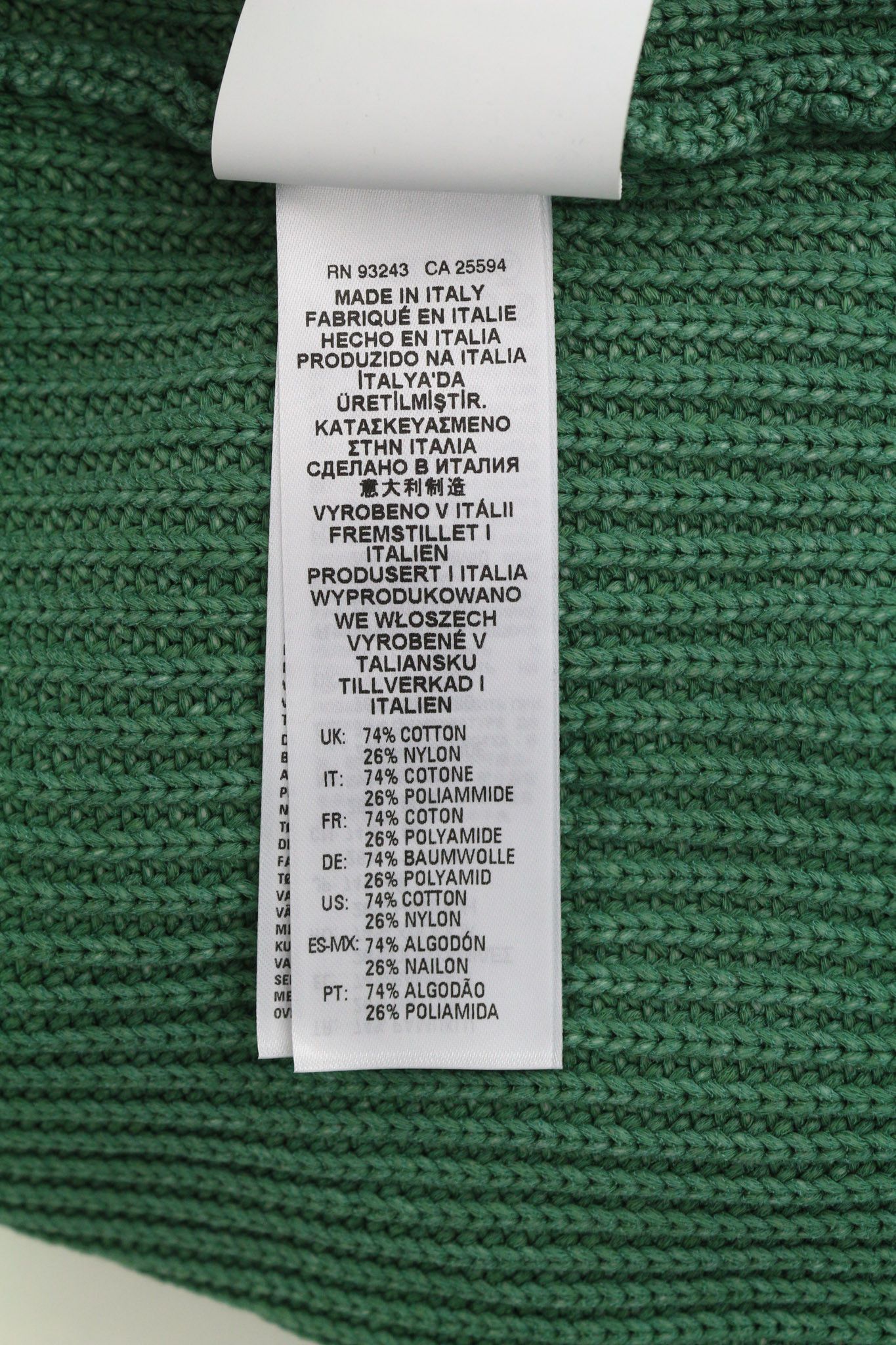 Diesel K-KENTUCKY ZIP L Washed Crew Knit Green Jumper 40133 Size US L / EU 52-54 / 3 - 10 Thumbnail