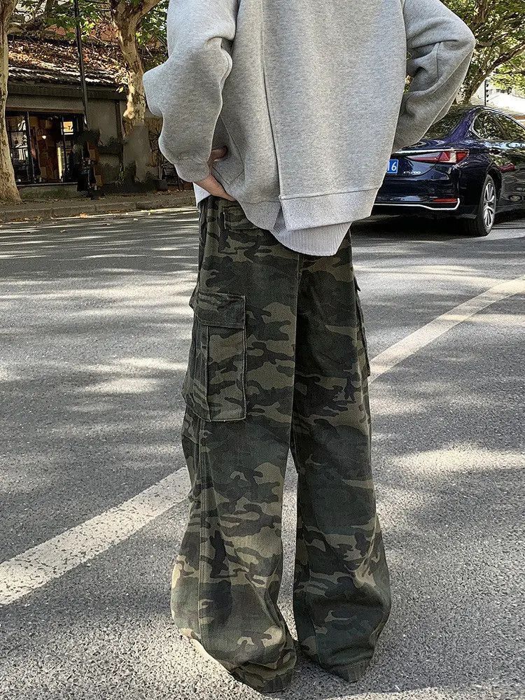 Japanese Brand Retro loose pocket camouflage jeans Size US 32 / EU 48 - 5 Thumbnail